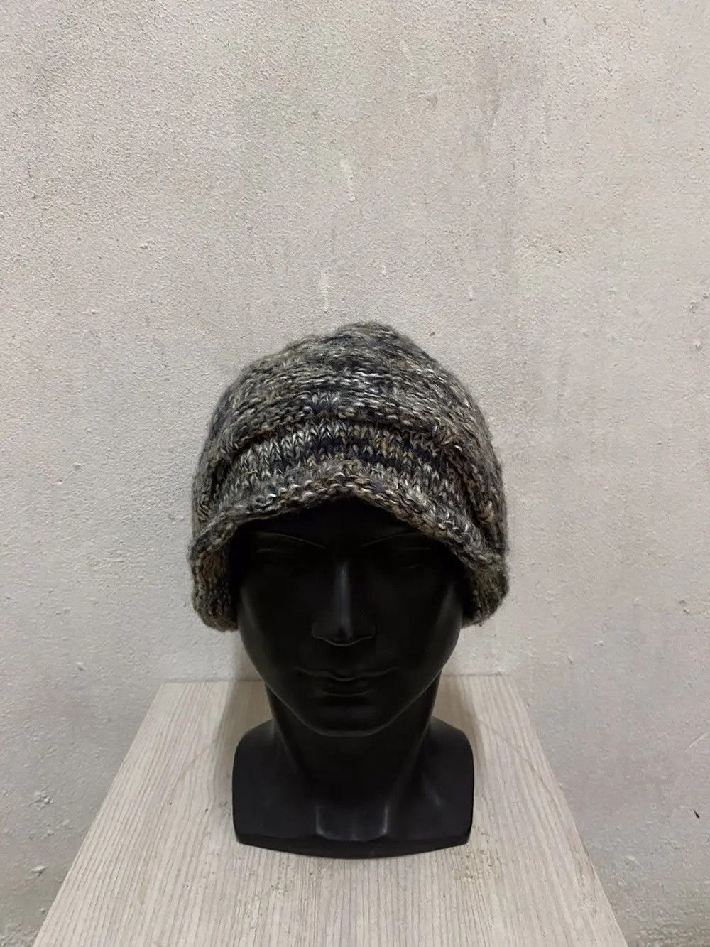 Vintage Japanese Brand Knit Beanie Hat Size ONE SIZE - 3 Thumbnail