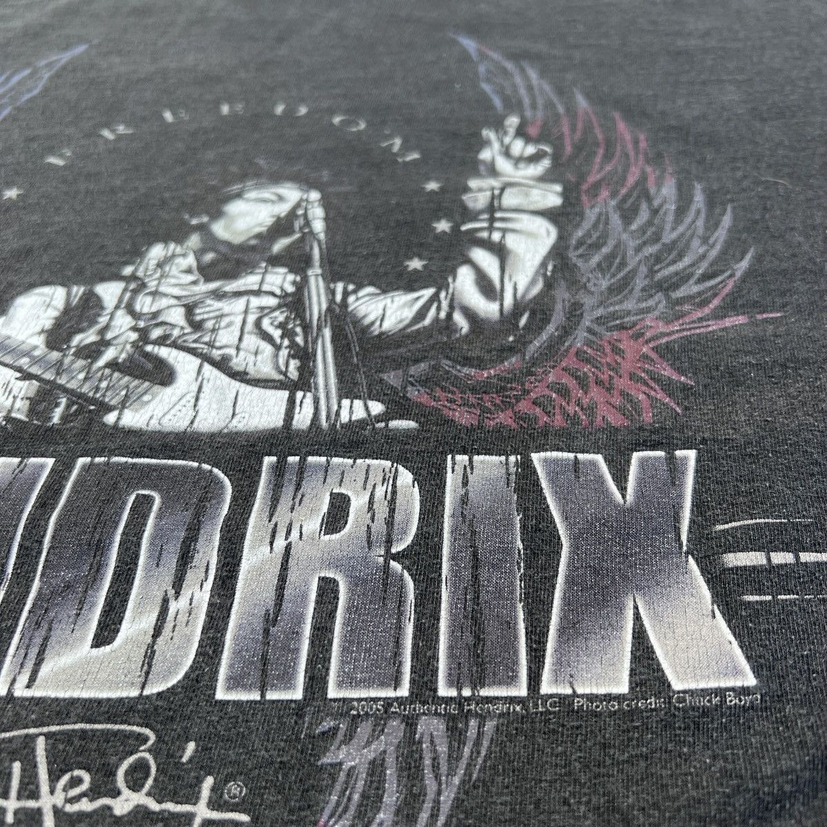 Band Tees Vintage Y2K JIMI HENDRIX Promo Tee XL Faded Psychedelic R&B Size US XL / EU 56 / 4 - 6 Thumbnail