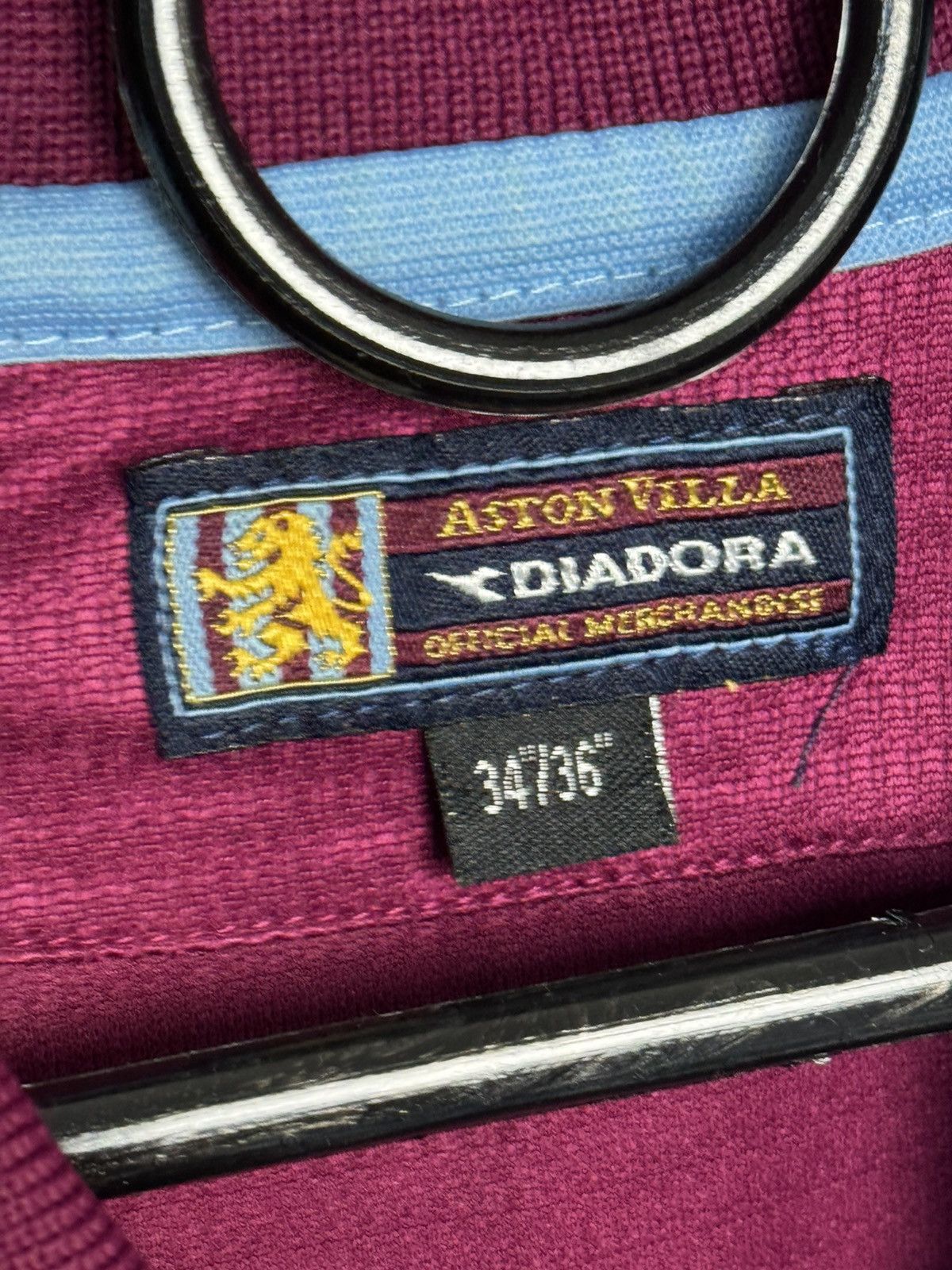 Diadora Aston Villa 00/01 Home Football Jersey Size US M / EU 48-50 / 2 - 20 Thumbnail