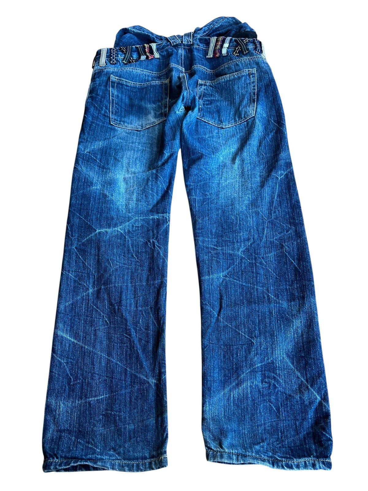 Japanese Brand Vintage Japanese Brand Double Waist Clawmark Jean Japan Size US 28 / EU 44 - 2 Thumbnail