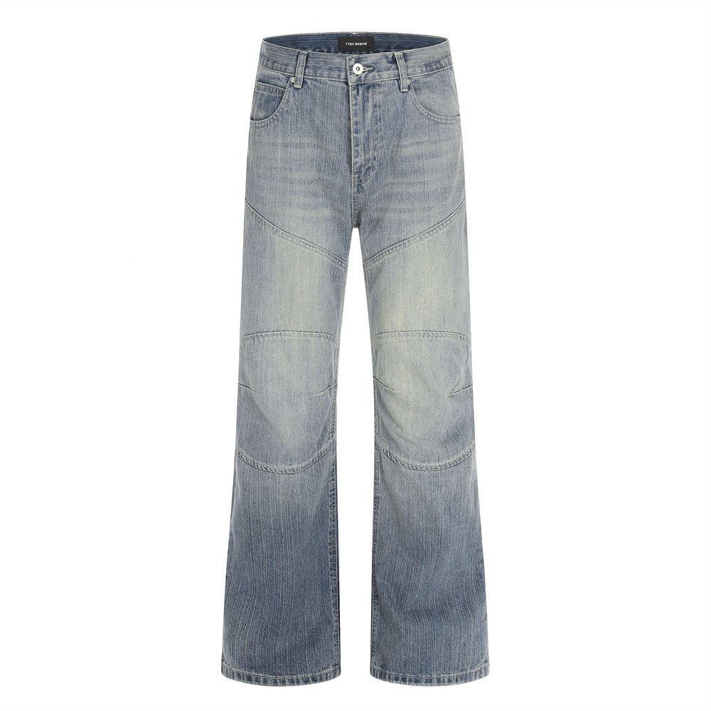 Japanese Brand Retro punk distressed patchwork flared washed gradient jeans Size US 32 / EU 48 - 1 Thumbnail