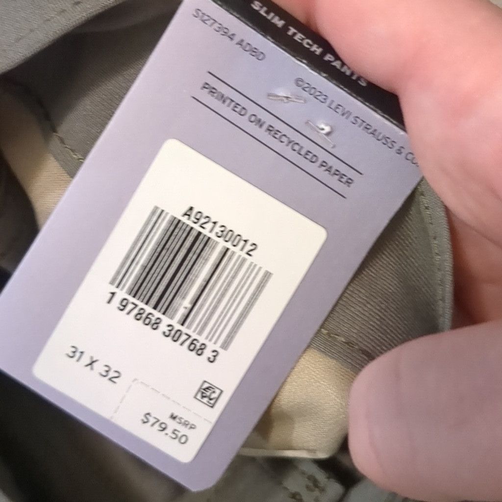 Levi's Levi's green 511 slim tech pants size 31x32 Size US 31 - 5 Thumbnail