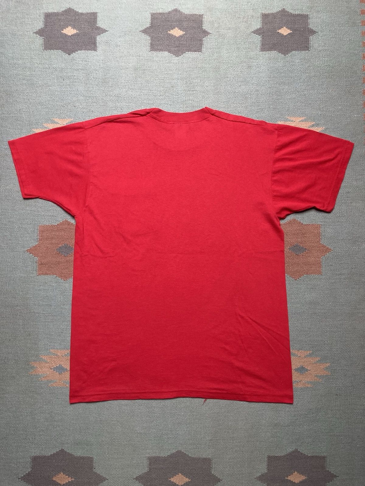 Fruit Of The Loom × Vintage Vtg pocket t shirt fruit of the loom soft crimson blank XL Size US XL / EU 56 / 4 - 6 Thumbnail