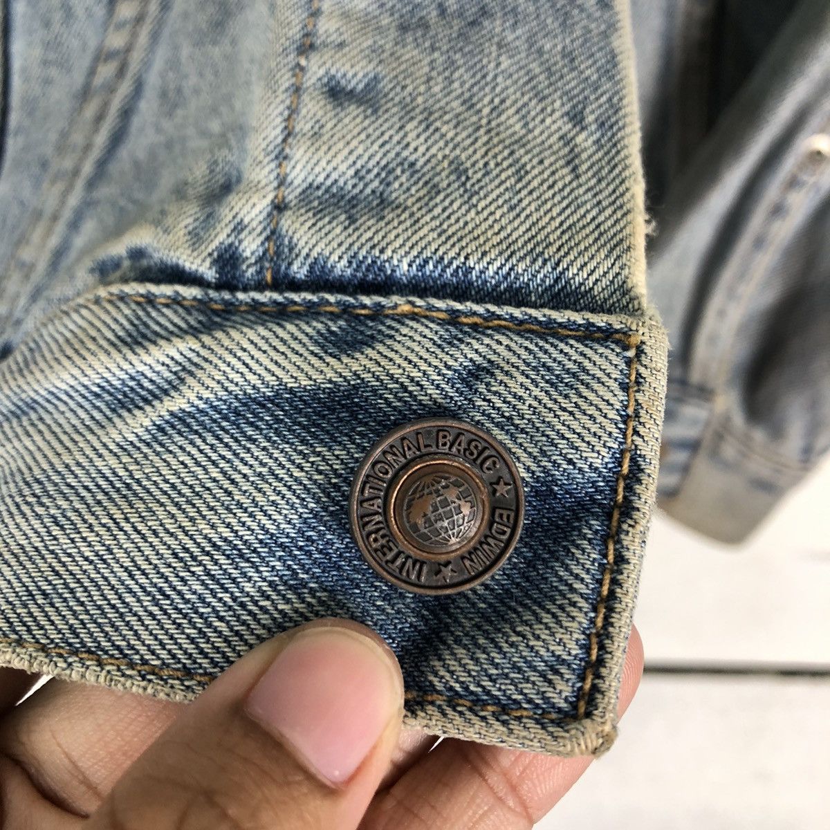 If Six Was Nine 🔥Vintage Trucker Denim Jacket Biker Edwin Size US M / EU 48-50 / 2 - 16 Thumbnail