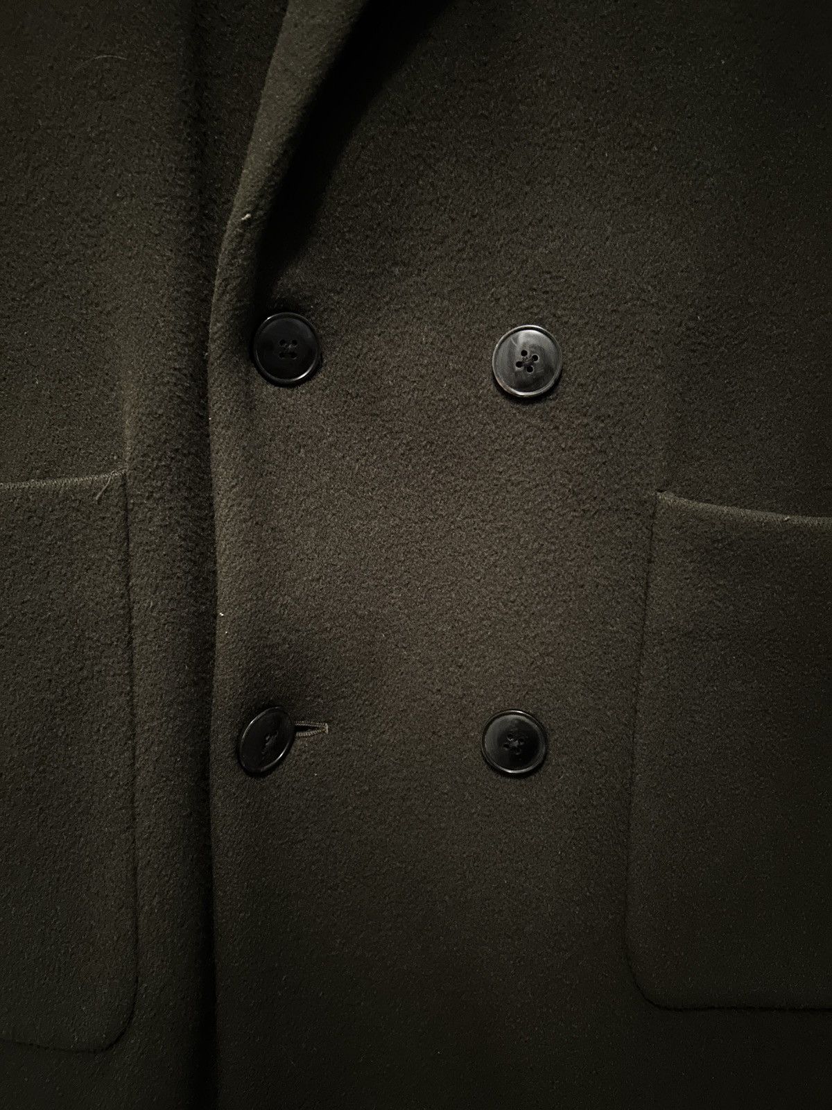 Tomorrowland Tomorrowland Double Breasted Olive Green Wool Coat Size US M / EU 48-50 / 2 - 5 Thumbnail