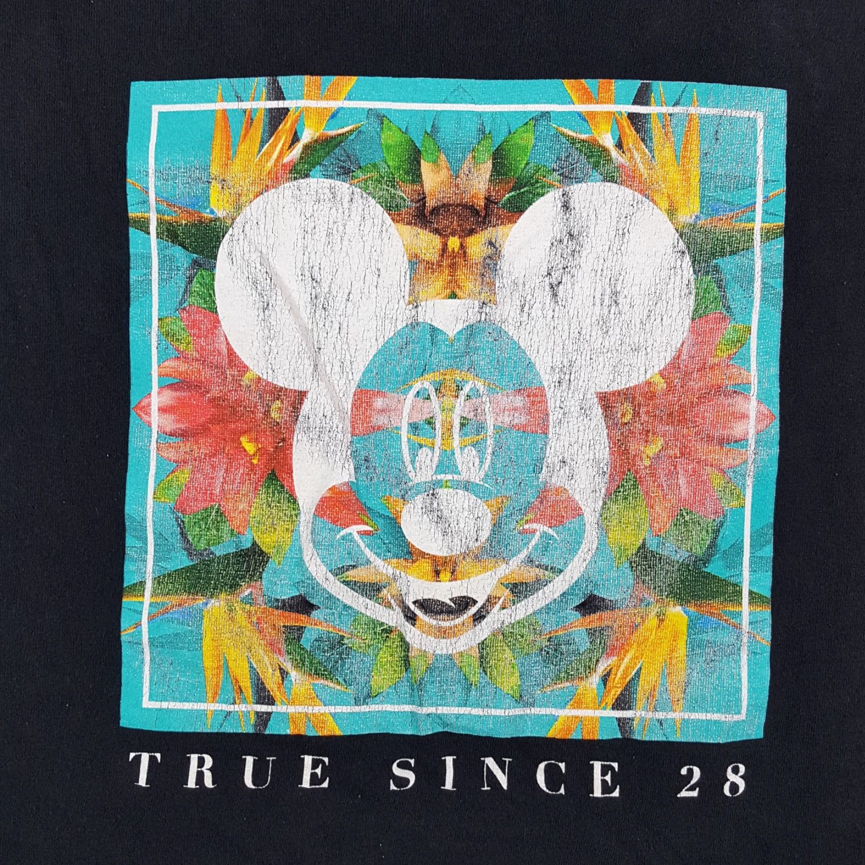 Disney Vintage Disney Mickey Mouse Vaporwave T-Shirt Men Large 90s Cartoon Retro Summer Black Size US L / EU 52-54 / 3 - 2 Thumbnail