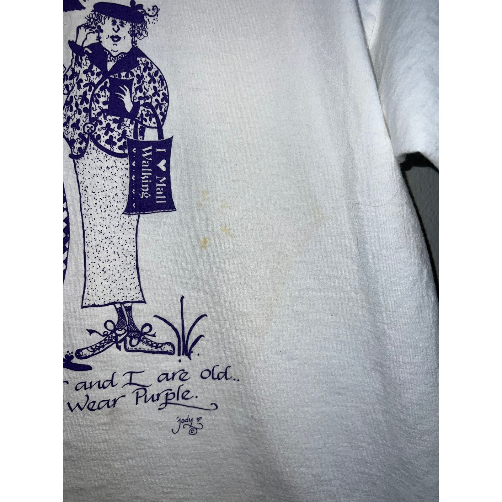 Gildan Vintage When my Sister And I Are Old Shirt We Wear Purple Size US L / EU 52-54 / 3 - 6 Thumbnail