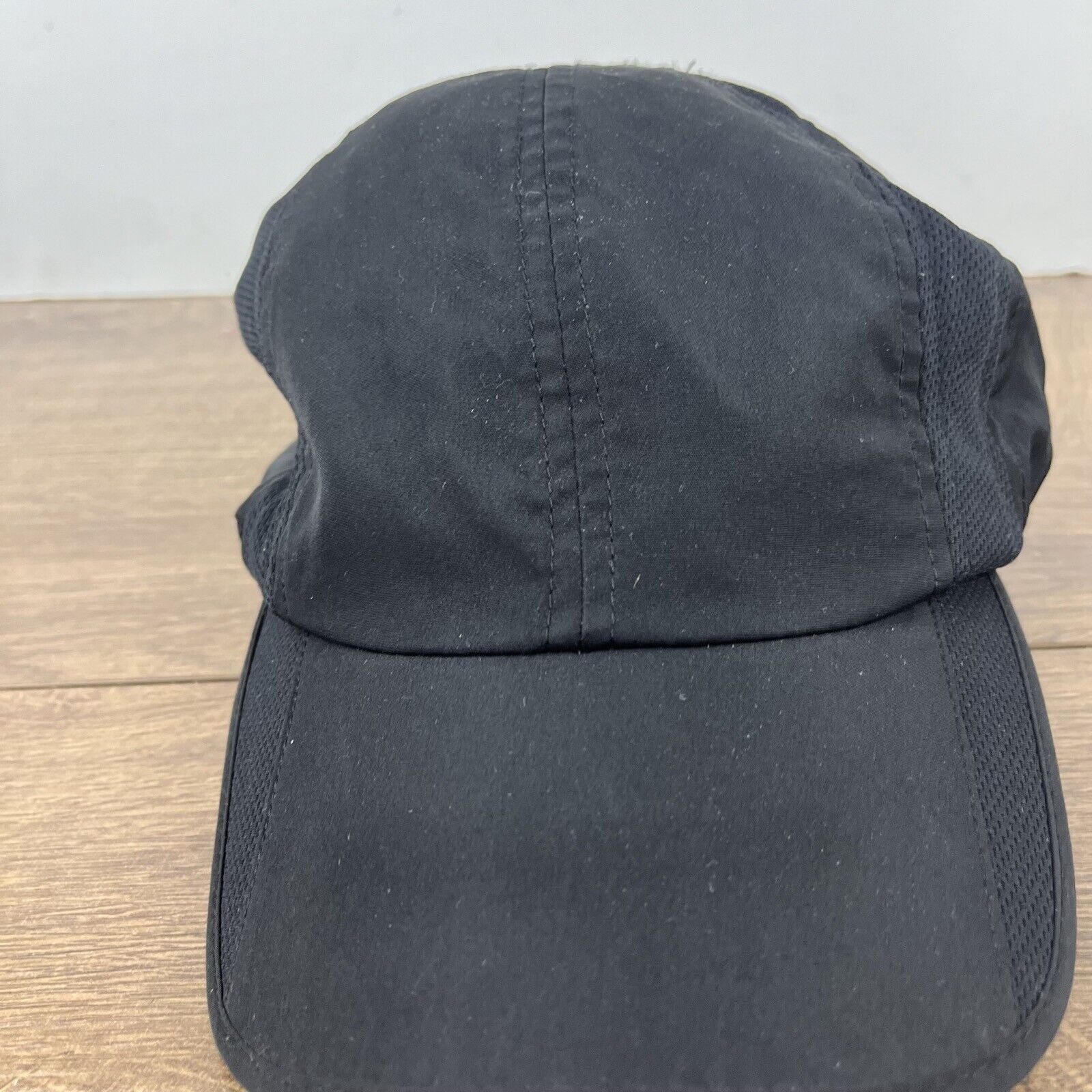 Other Black Athletic Running Hat Black Adjustable Hat Black Runnin Size ONE SIZE - 7 Thumbnail
