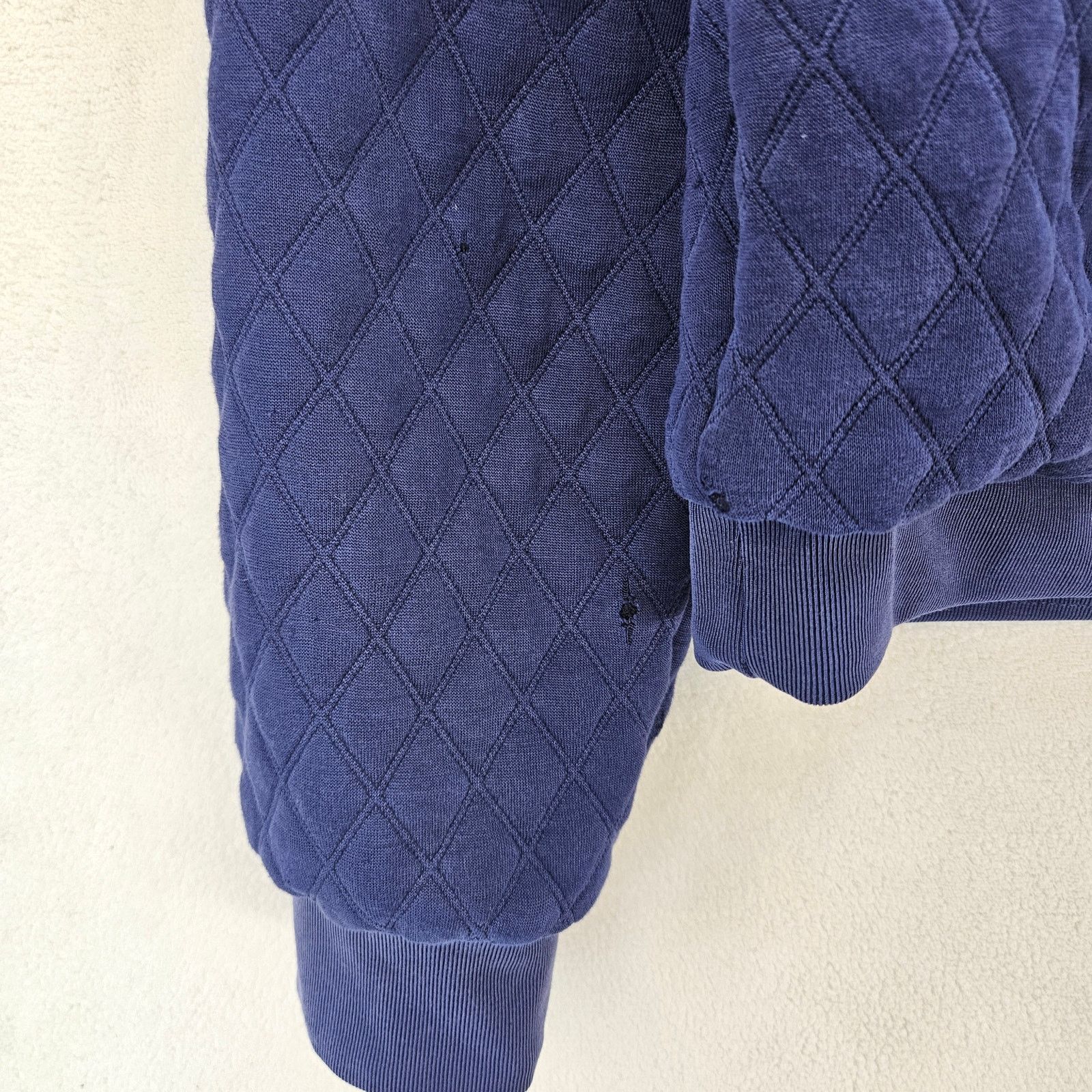Free People FREE PEOPLE WOMEN'S LARGE PURPLE BLUE DISTRESSED FULL ZIP Size L / US 10 / IT 46 - 11 Thumbnail