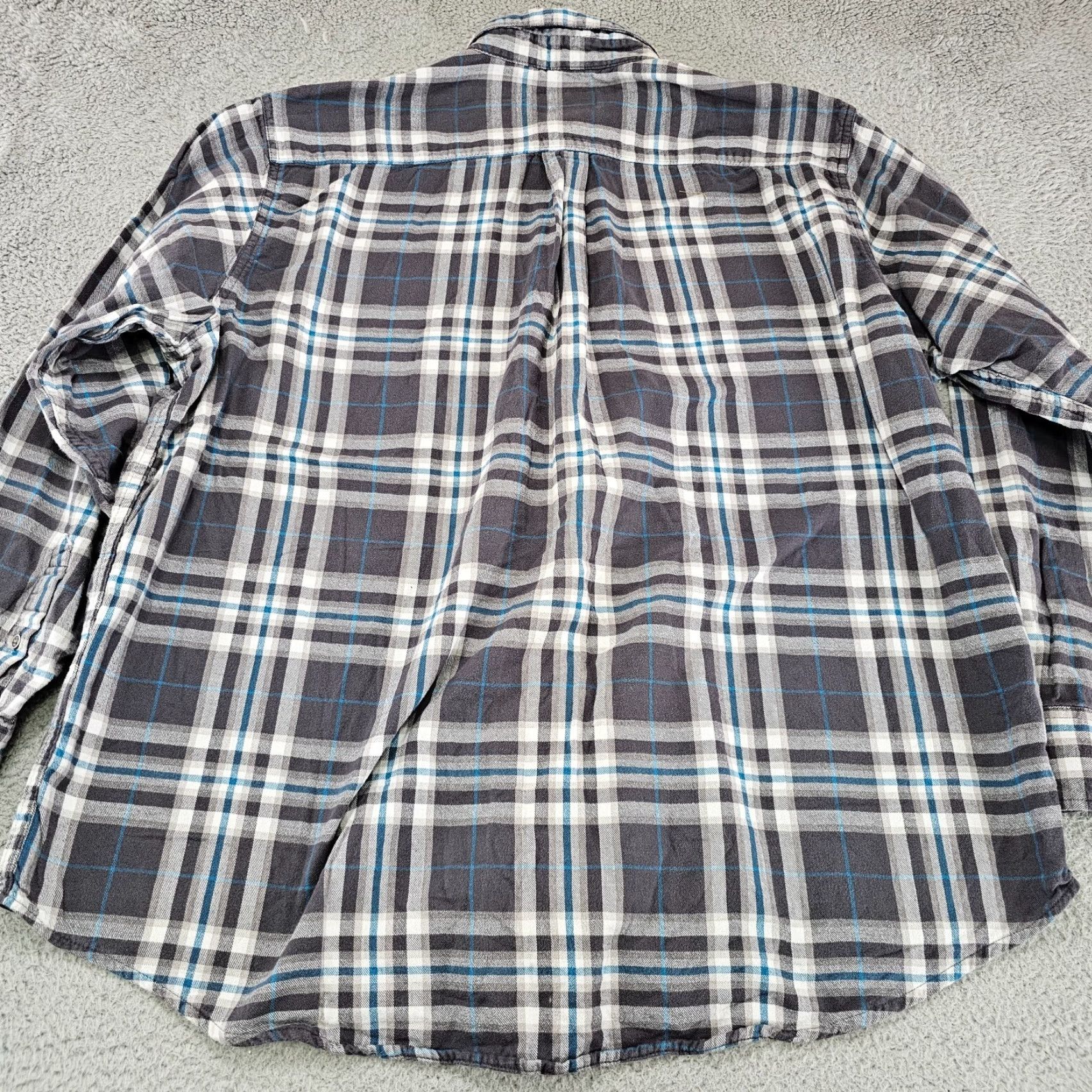 Vintage Cabelas Shirt Mens XL Gray Blue Check Long Sleeve Cotton Button Down Size XL Regular Casual Workwear Button-Up Mens Size US XL / EU 56 / 4 - 6 Thumbnail