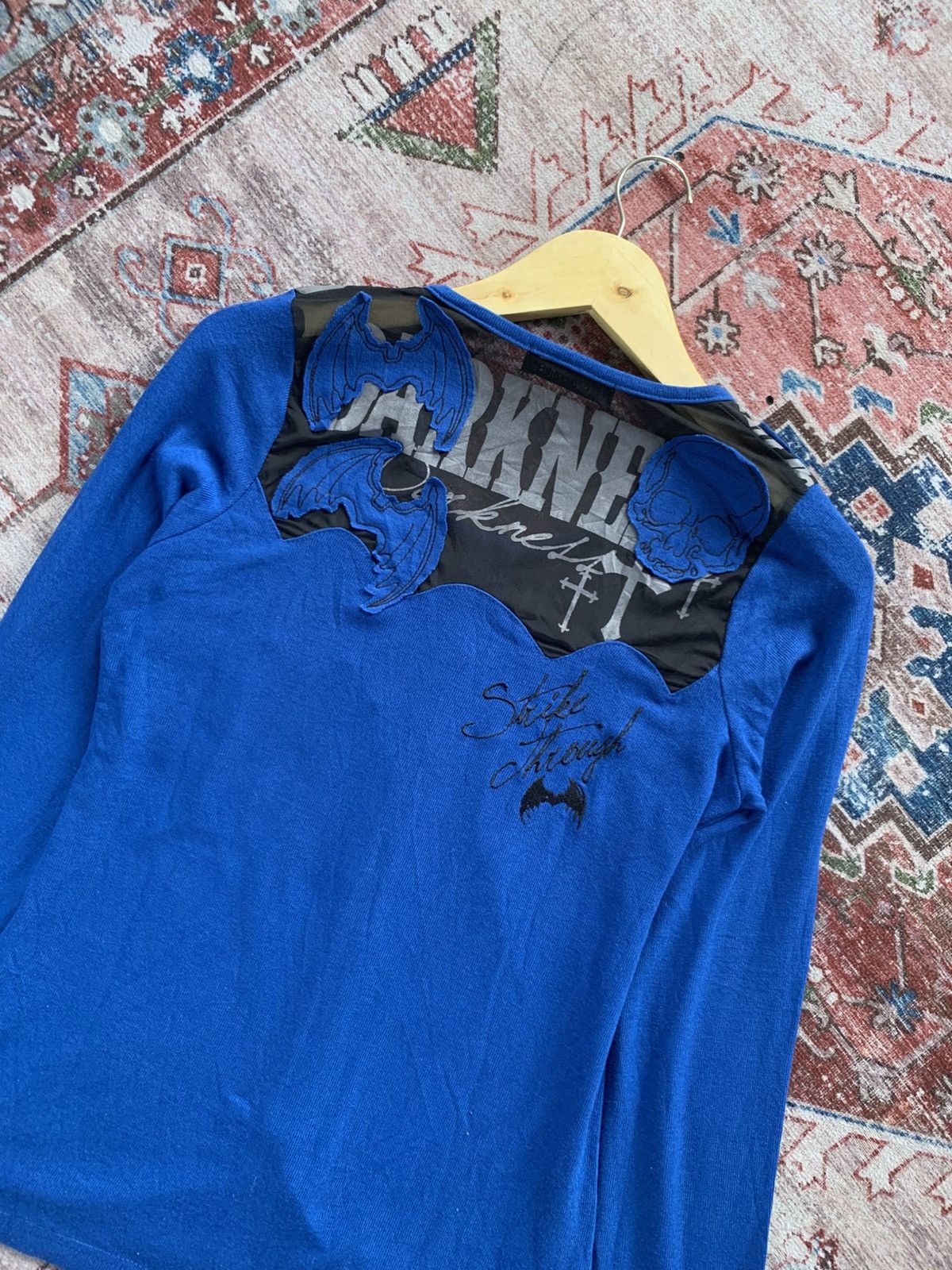 14th Addiction × Japanese Brand × Le Grande Bleu (L.G.B.) Ghotic Ghost of harlem mesh cardigan seditionaries punk Size M / US 6-8 / IT 42-44 - 3 Thumbnail