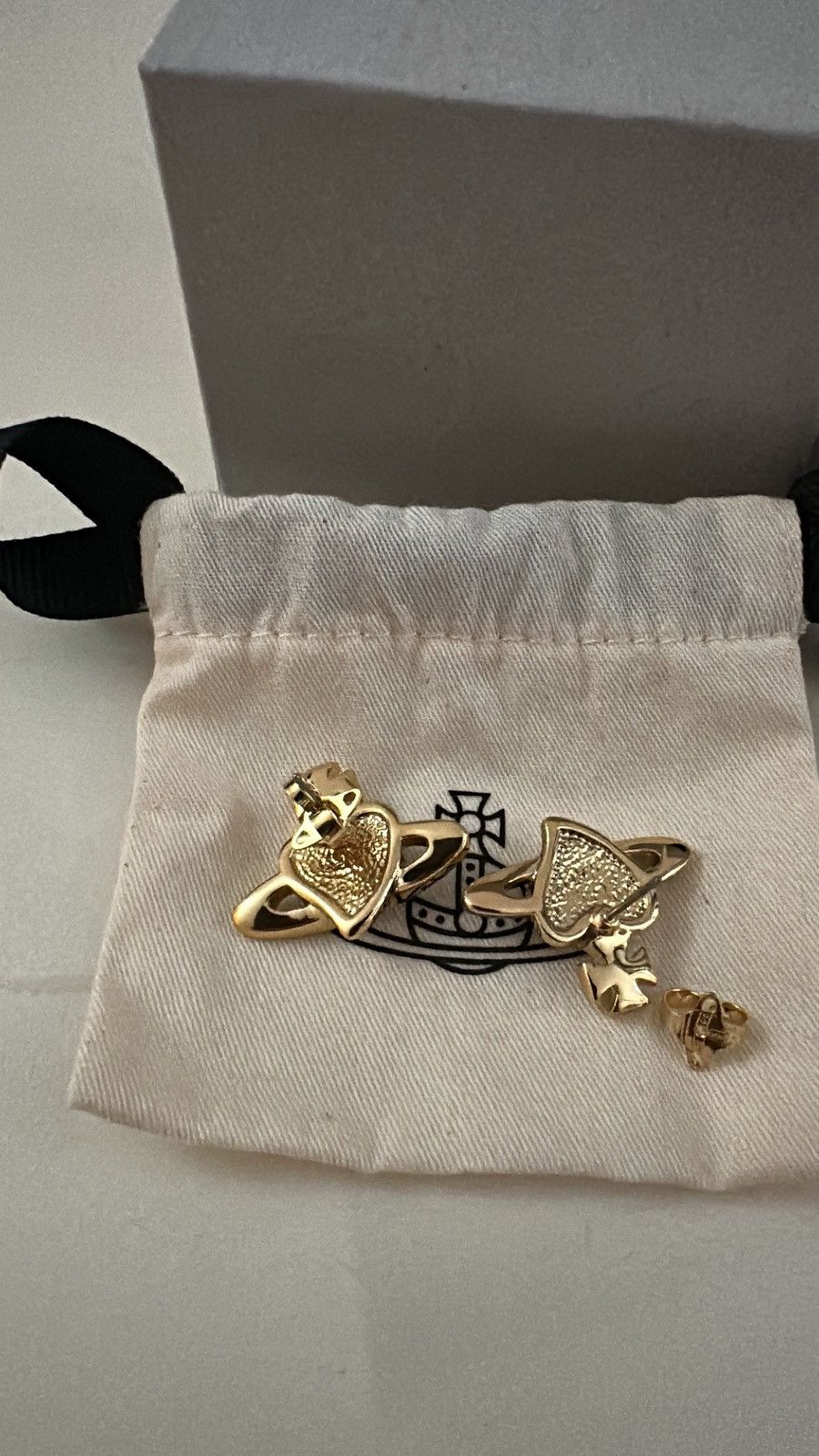 Vivienne Westwood Vivienne Weswtood Heart earrings Size ONE SIZE - 3 Thumbnail