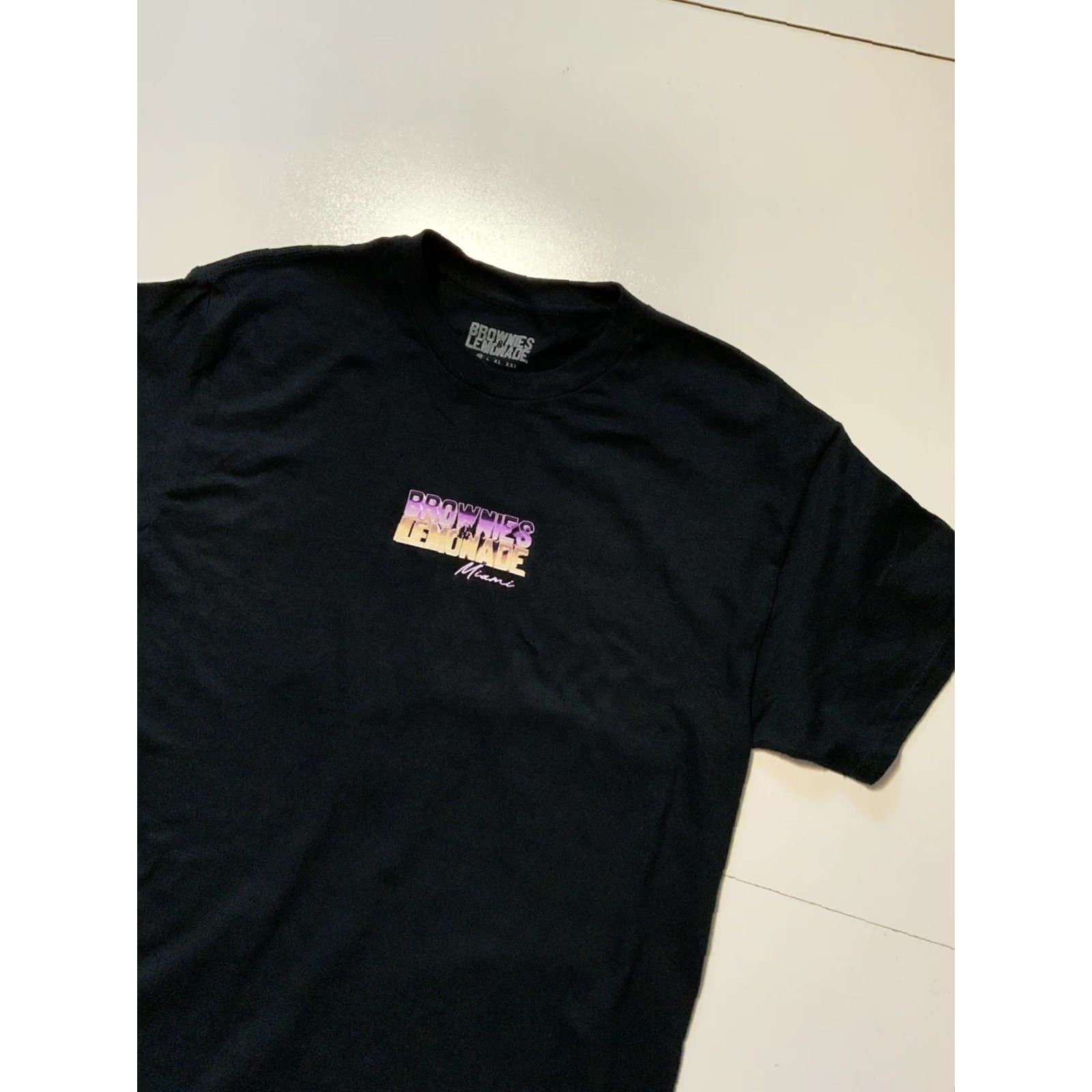 Warehouse Brownies And Lemonade Miami Warehouse Party House Electronic Dance T-Shirt Sz. M Mens Black 42 Chest 29 Length Size US M / EU 48-50 / 2 - 3 Thumbnail