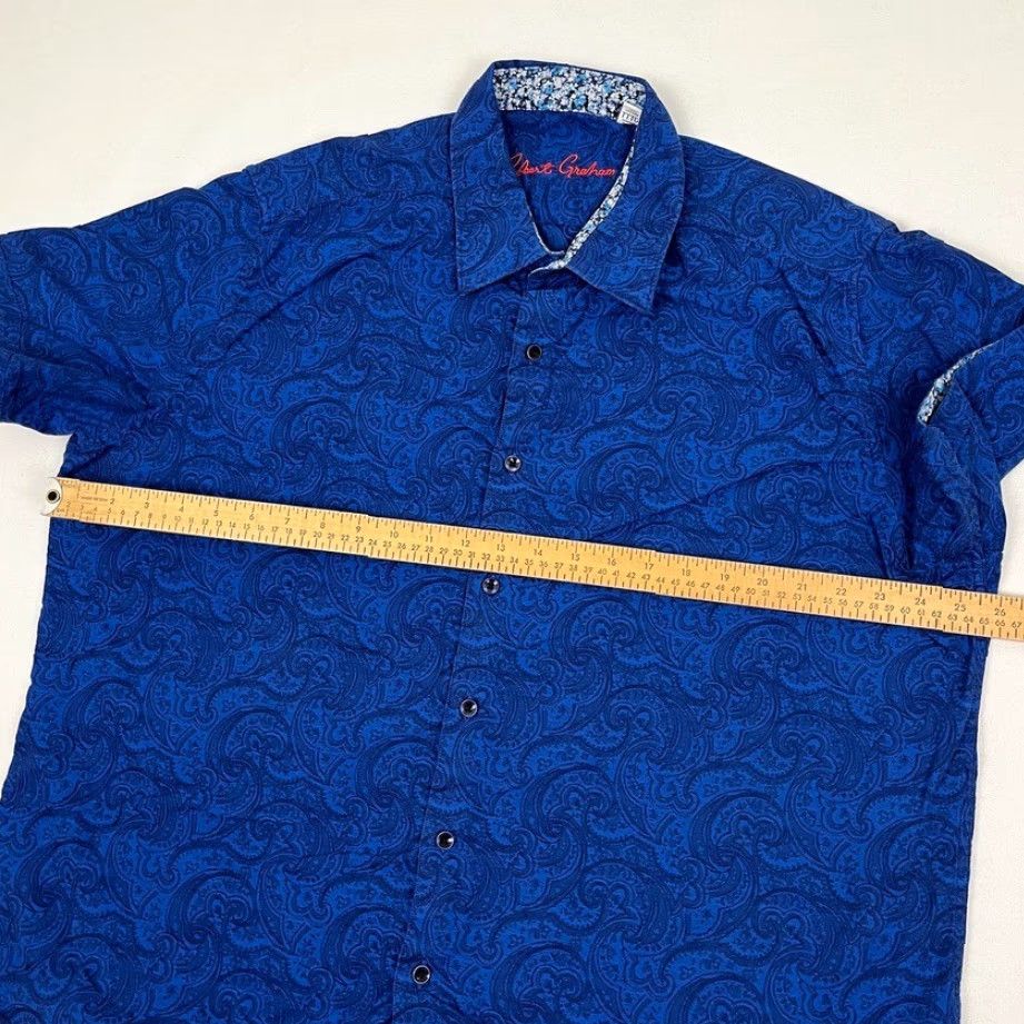 Robert Graham Robert Graham Shirt Mens 3XL Blue Paisley Button-Up Casual Preppy Retro Shirt Size US XXL / EU 58 / 5 - 4 Thumbnail
