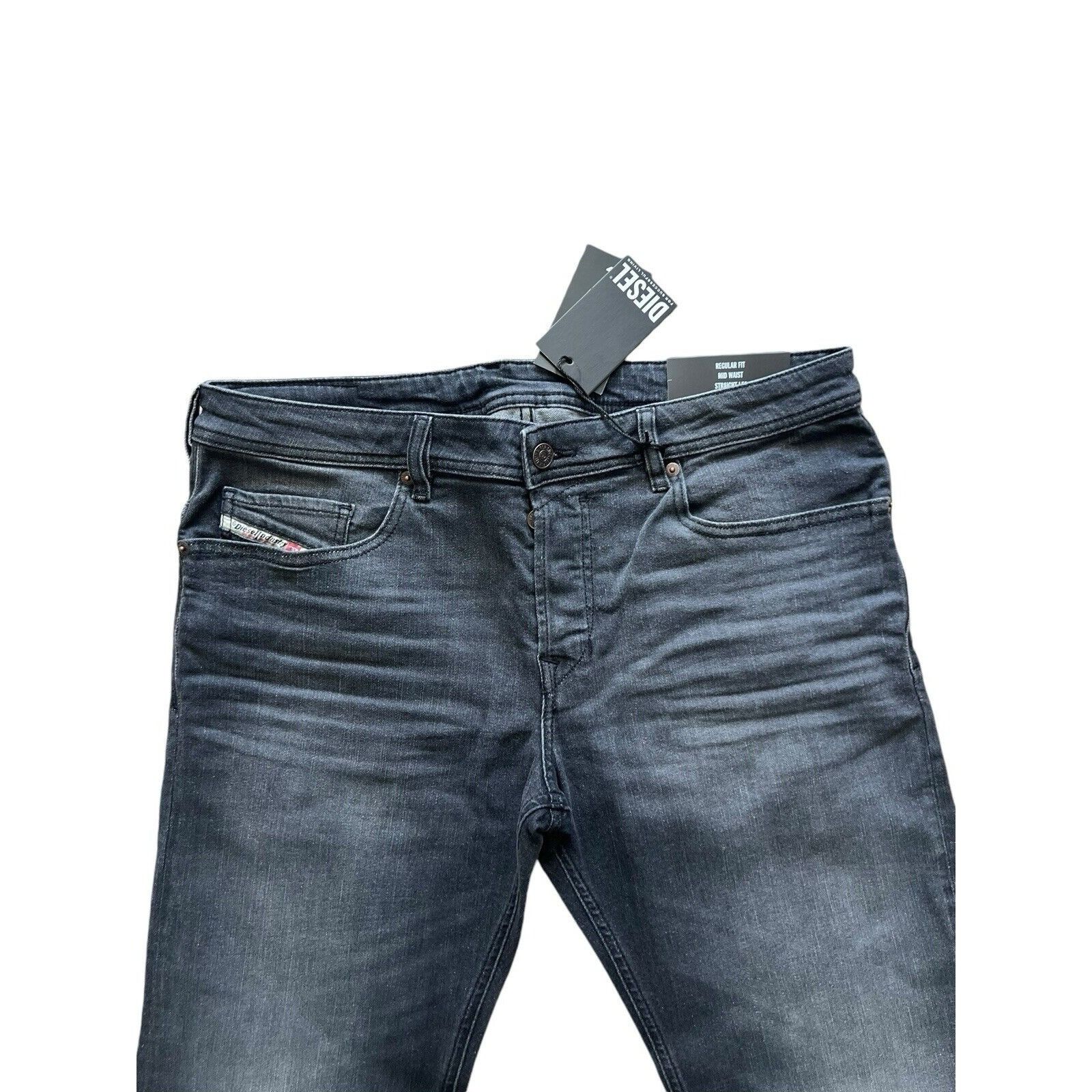 Diesel Diesel Mens Safado Straight Fit Jeans RM063 Black Size 34/32 Size US 34 / EU 50 - 2 Thumbnail