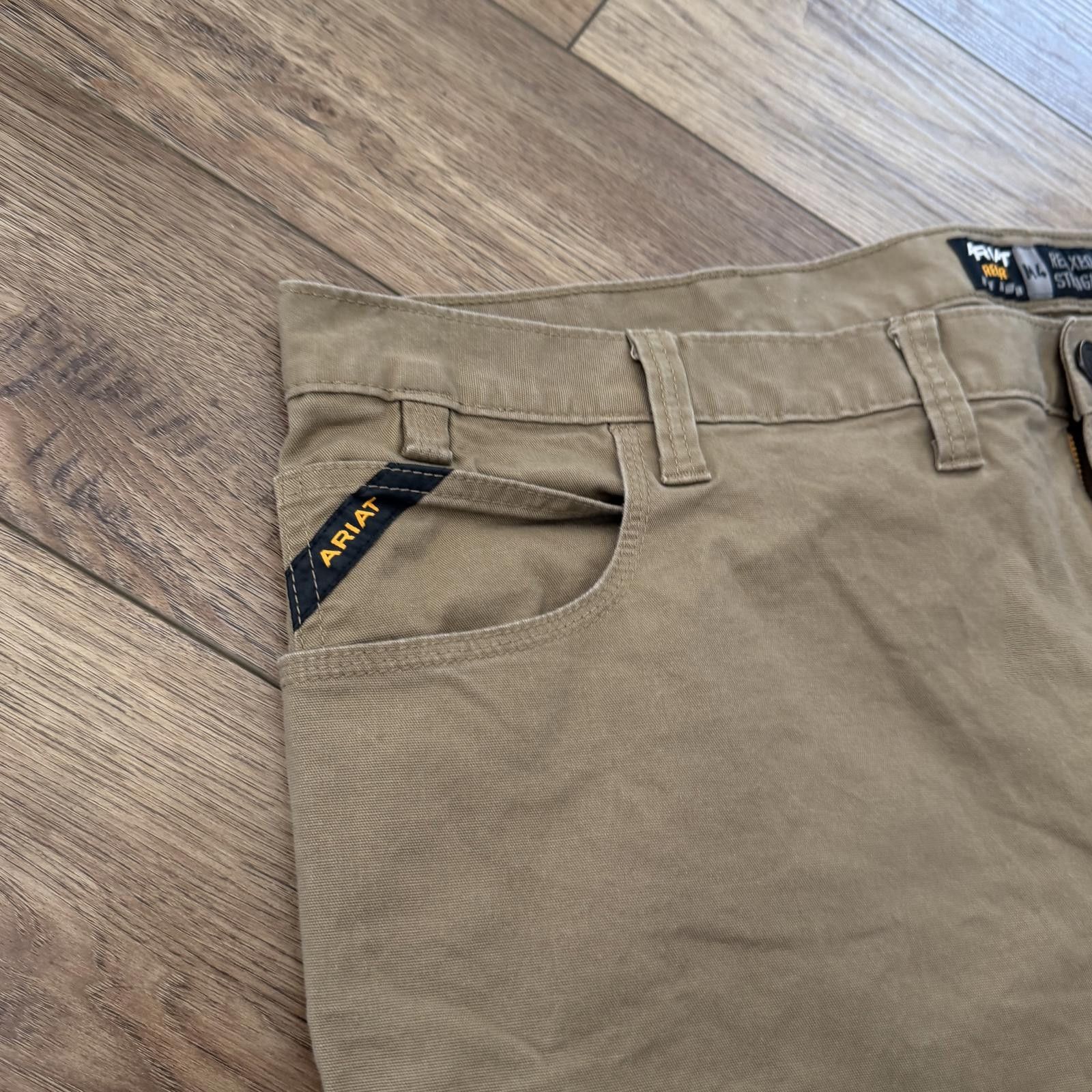 Ariat Ariat Rebar M4 Relaxed Straight Field Khaki Work Pants Size US 44 / EU 60 - 3 Thumbnail