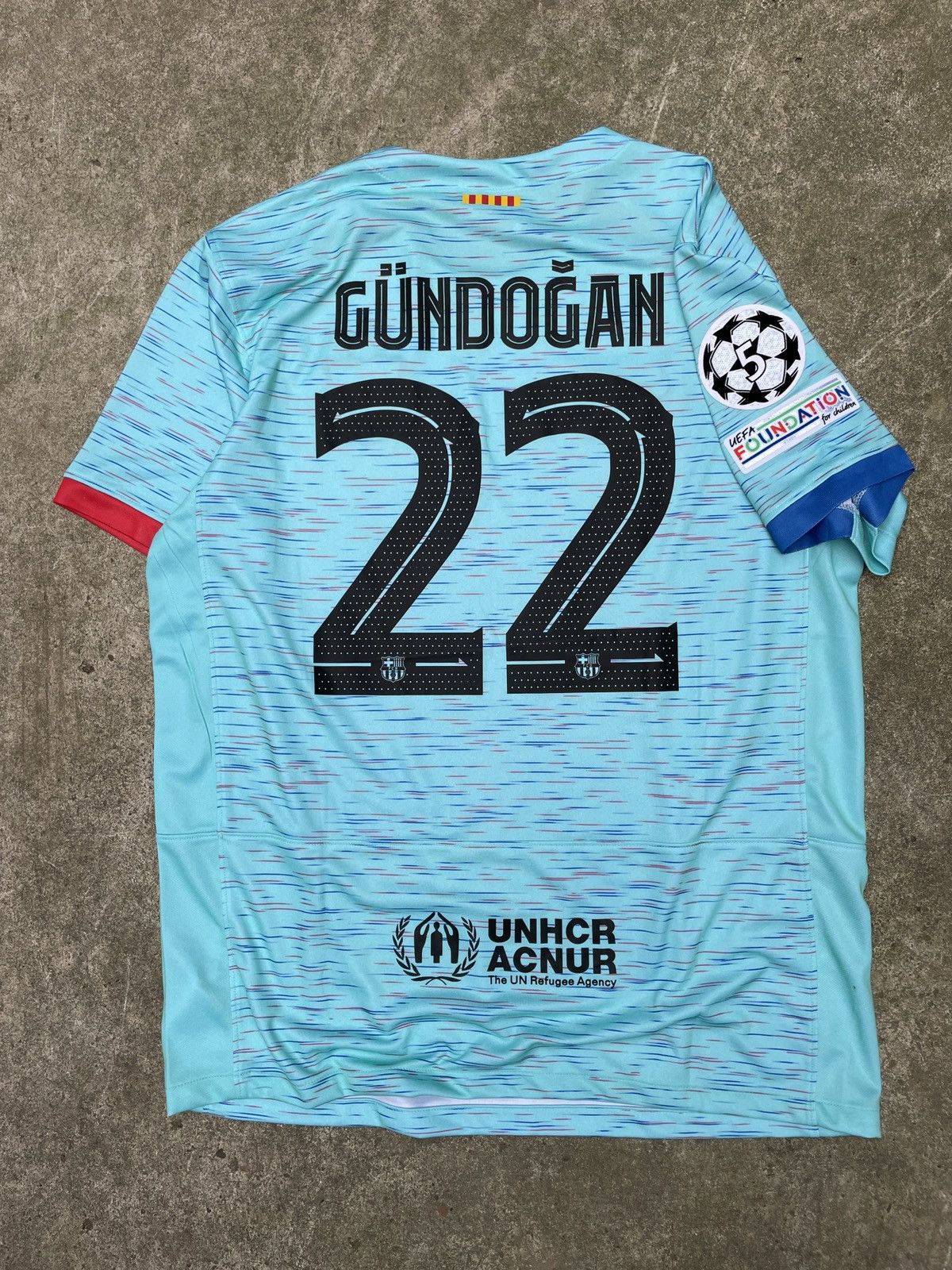 Nike × Vintage Nike Barcelona Gundogan FC Soccer Futbol Jersey Kit Size US XL / EU 56 / 4 - 2 Thumbnail