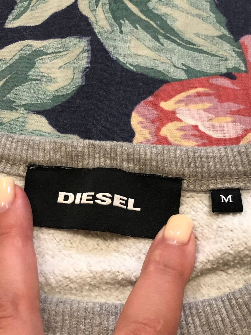 Diesel Vintage big logo Diesel Sweaters gray Y2K streetwear Size US M / EU 48-50 / 2 - 2 Thumbnail