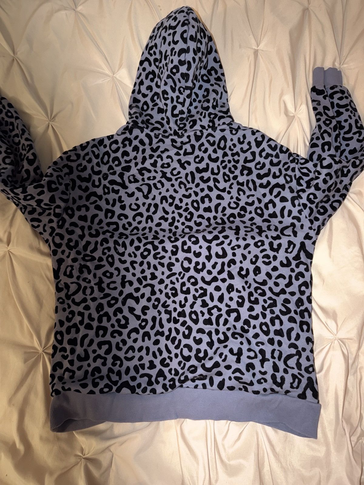 Von Dutch Von Dutch Blue Leopard Print Pullover Hoodie Size US M / EU 48-50 / 2 - 3 Thumbnail