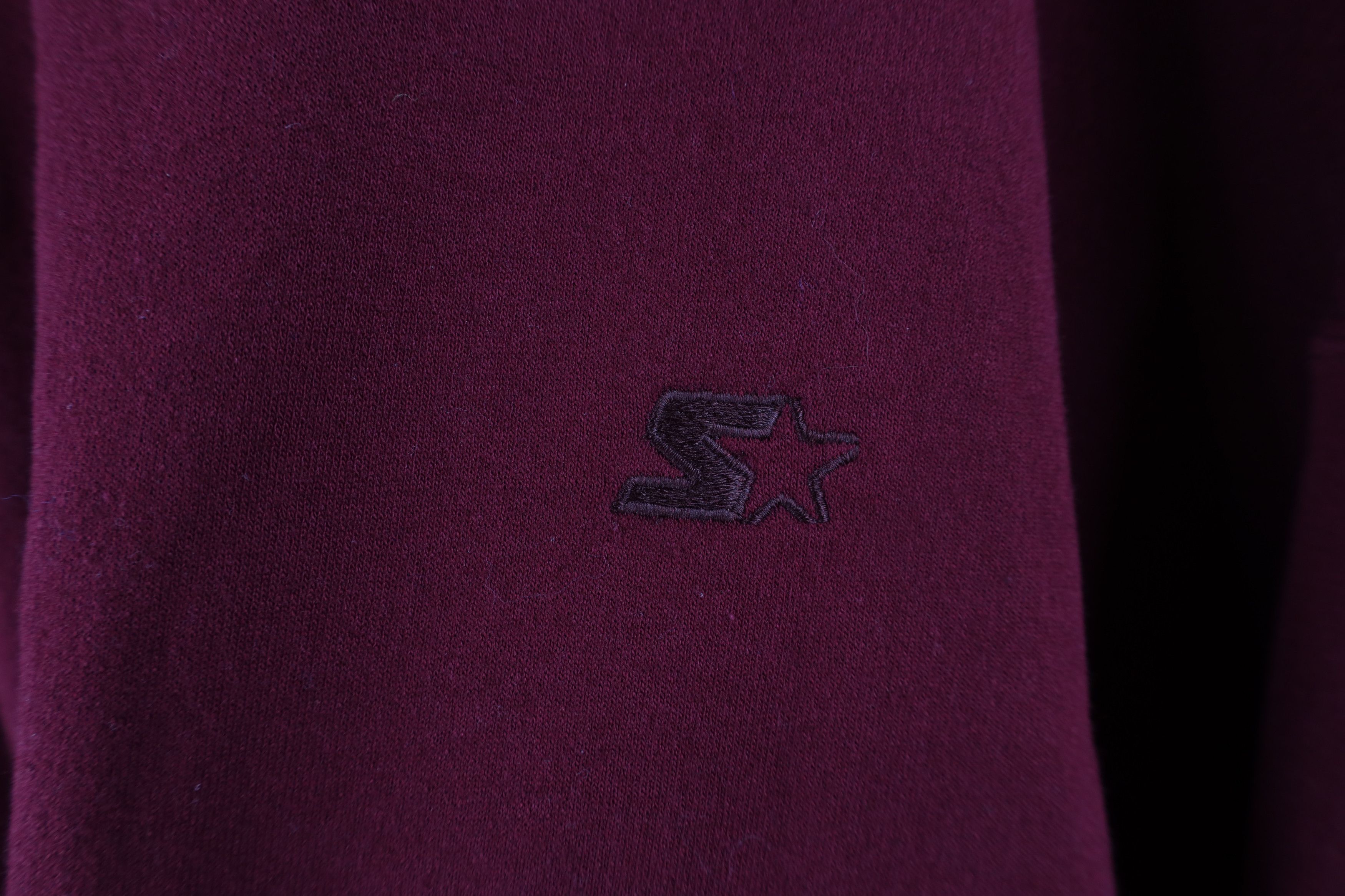 Starter × Vintage Vintage 90s Starter Heavyweight Crewneck Sweatshirt Burgundy Size US XXL / EU 58 / 5 - 4 Thumbnail