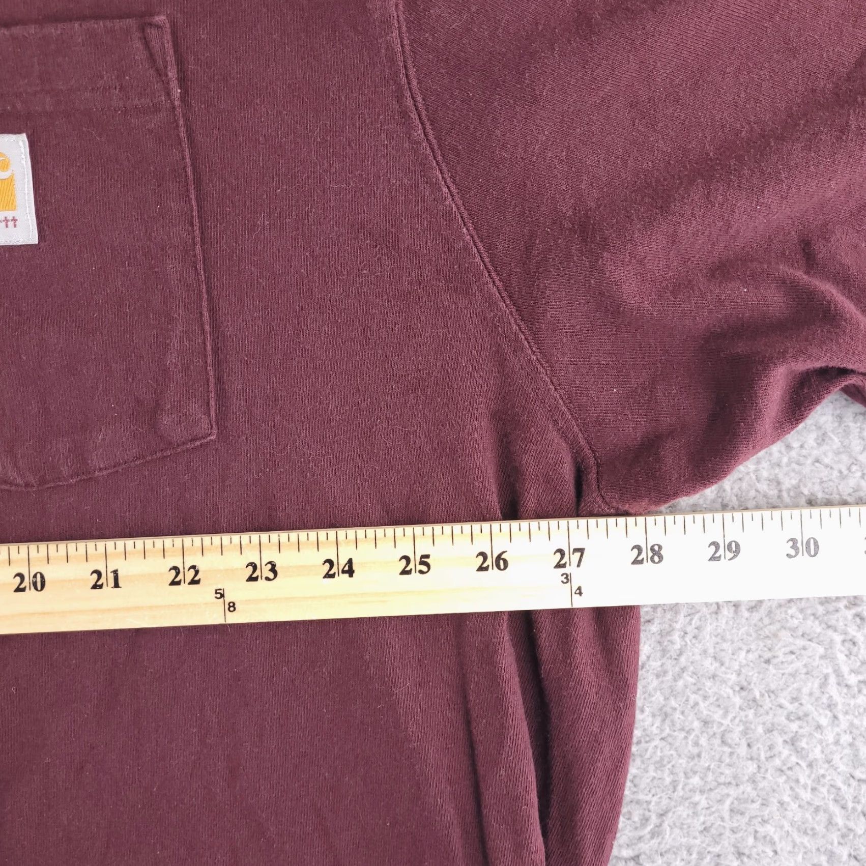 Carhartt Carhartt Shirt Mens 2XL Red Short Sleeve Pocket Crewneck Work Wine Logo Size US XXL / EU 58 / 5 - 7 Thumbnail