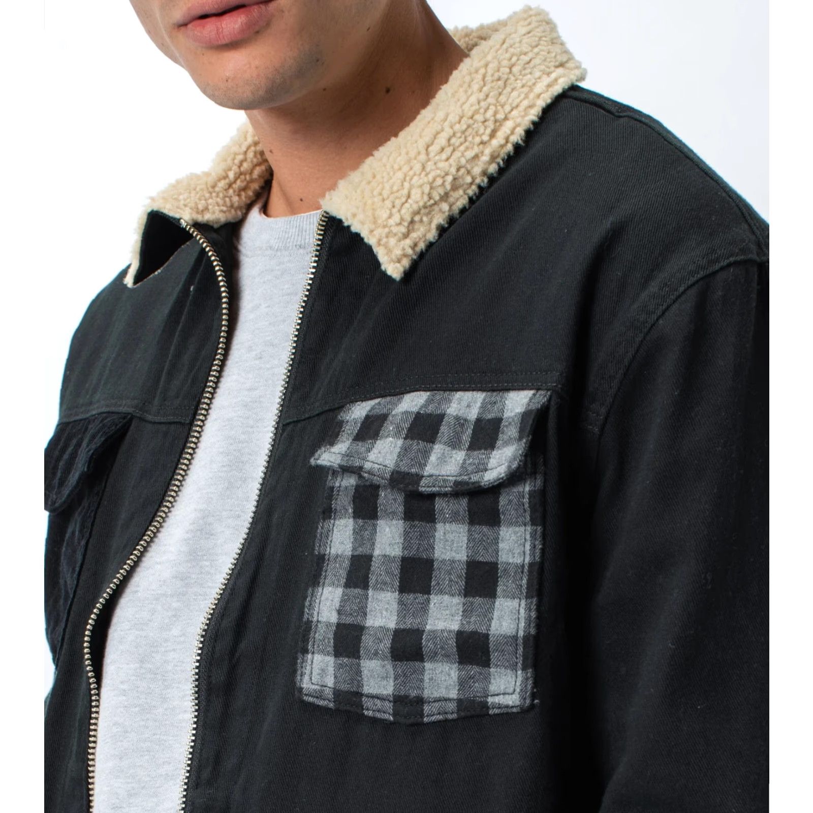Zanerobe VINTAGE ZANEROBE Jacket Black Trucker Jacket Mens Corduroy Short Length Pockets Front Zip M Size US M / EU 48-50 / 2 - 3 Thumbnail