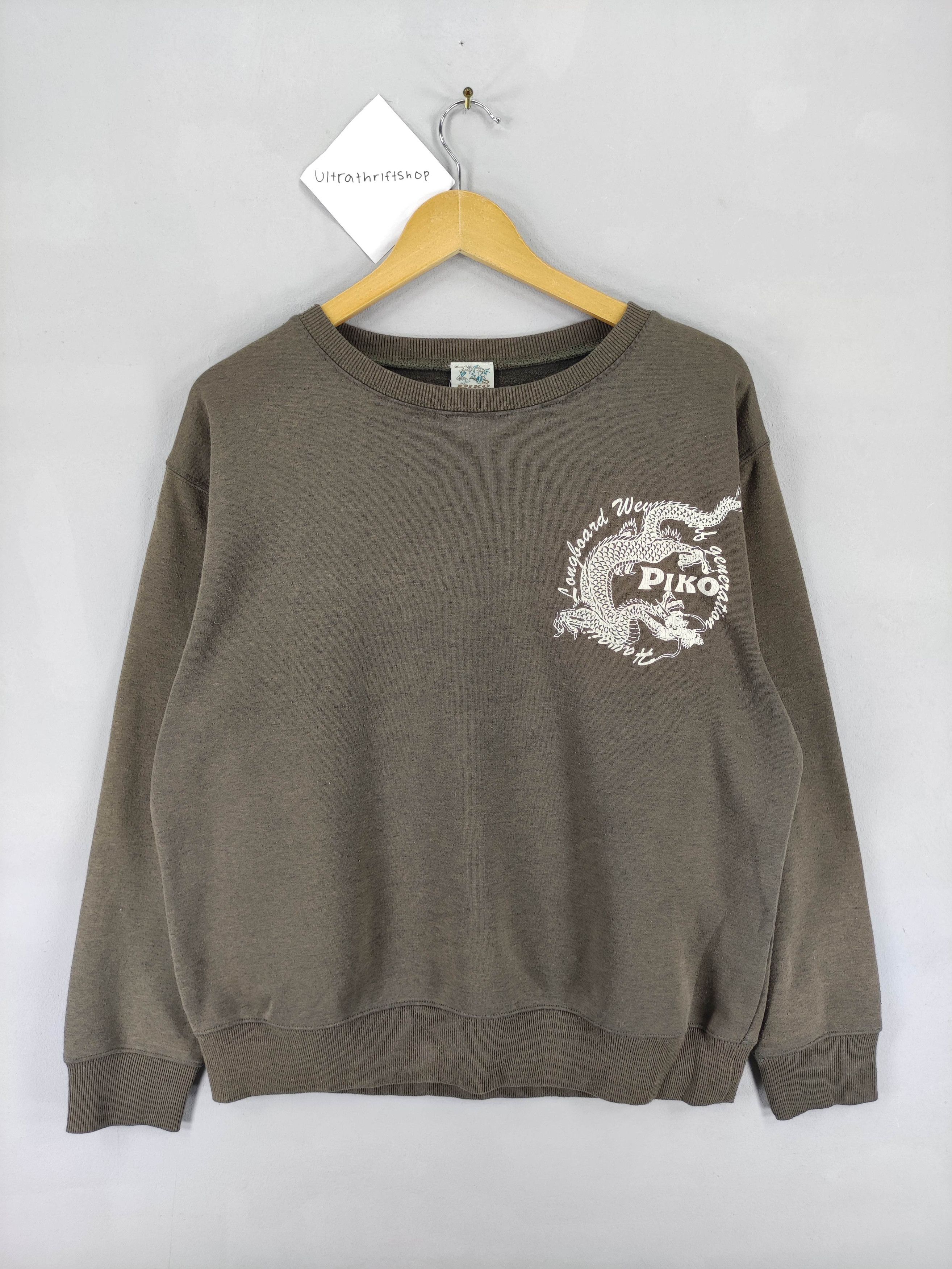 Japanese Brand Vintage Piko Sweatshirt Big Logo Size US XL / EU 56 / 4 - 1 Thumbnail