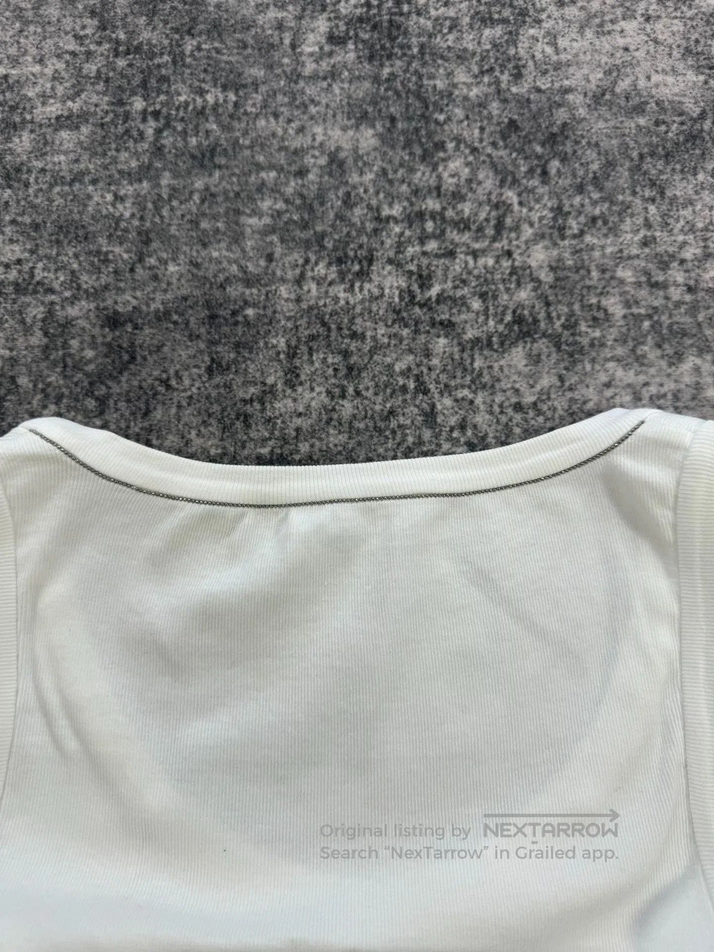 Brunello Cucinelli Brunello Cucinelli White Beaded Vest. Size XS / US 0-2 / IT 36-38 - 6 Thumbnail