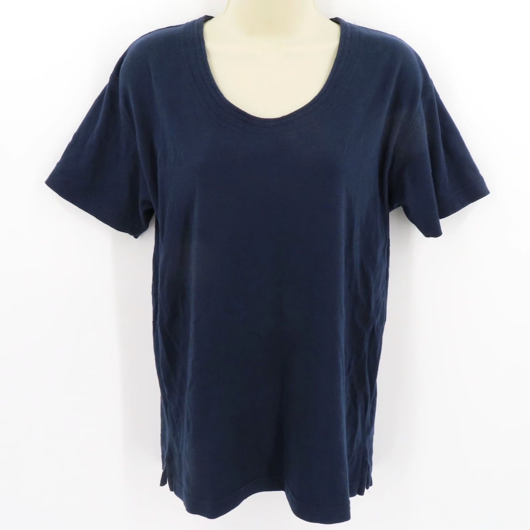 Vintage VINTAGE Peruvian Connection Womens Tee Shirt Top Pima Cotton Blue Scoop Neck Short Sleeve Size S / US 4 / IT 40 - 8 Thumbnail