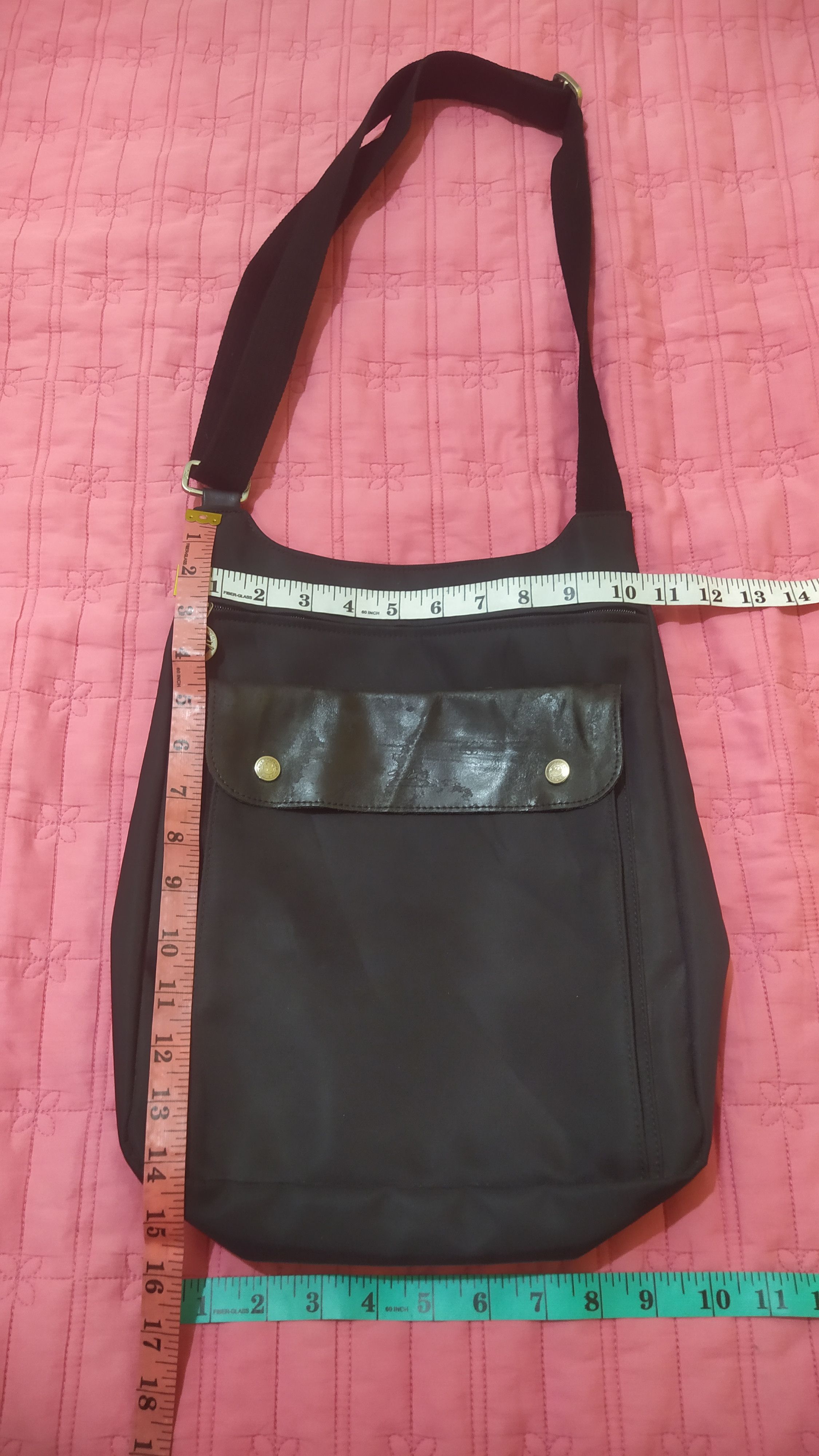 Longchamp Longchamp Black Nylon Crossbody Messenger Bag Size ONE SIZE - 12 Thumbnail