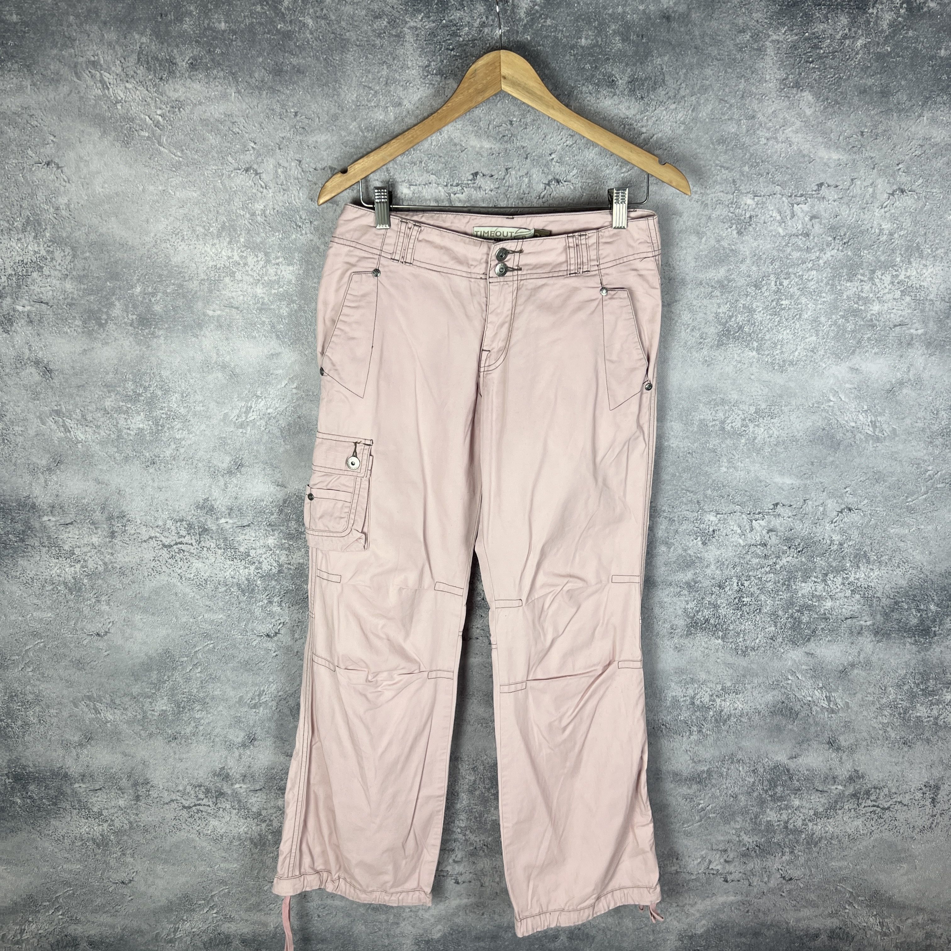 Vintage Cargo Pants Avant Garde Women's Size 38 Pink Size 27" / US 4 / IT 40 - 1 Thumbnail