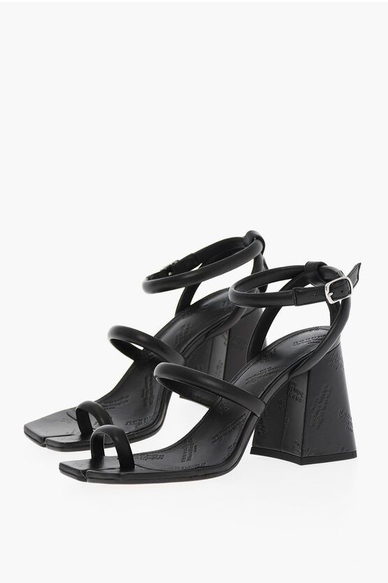 Sandales à Talons Maison Margiela - Cuir Vert - Taille US 7 (IT 37) - Modèle Sample Avec Défauts