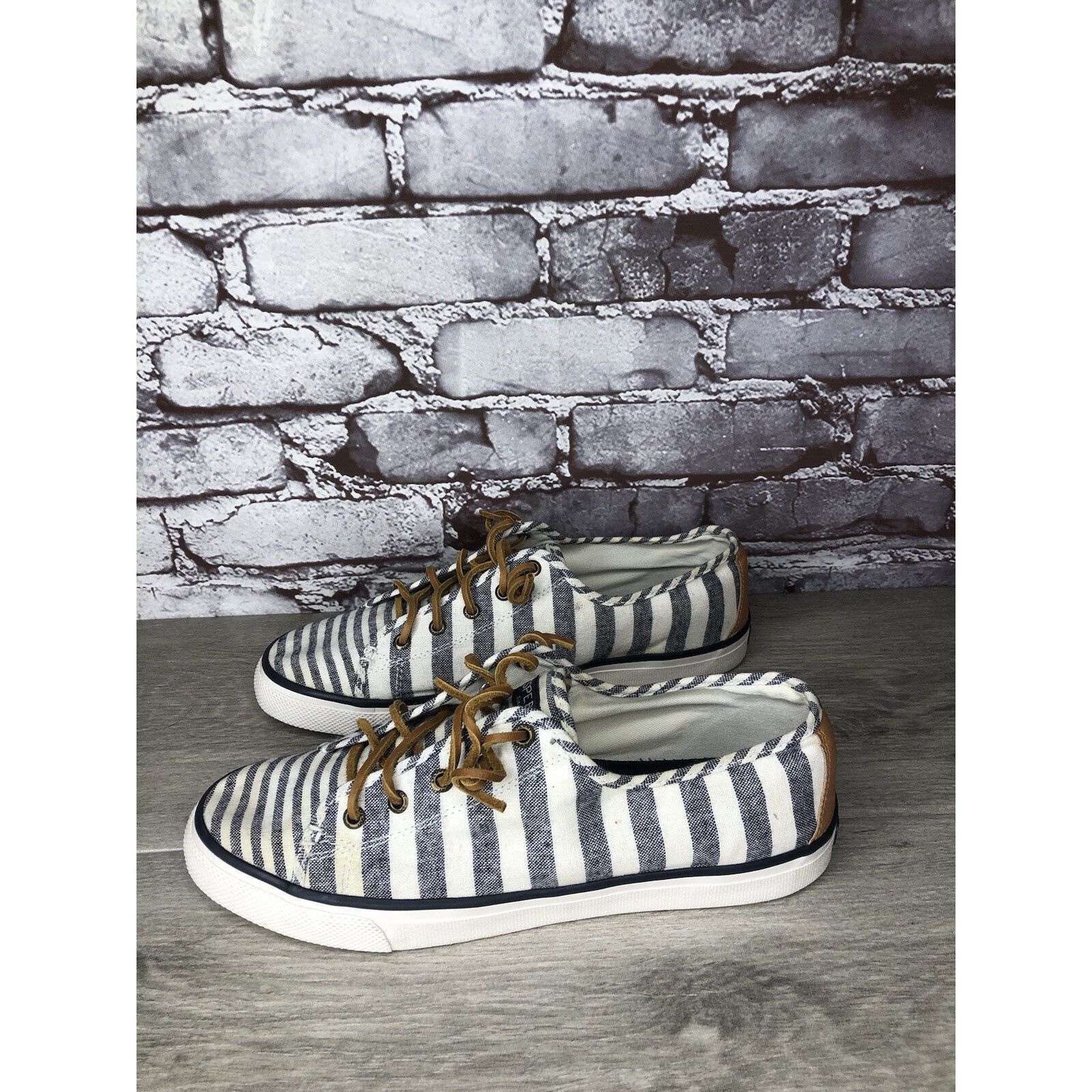Sperry SPERRY Top-Sider STS95227 Seacoast Blue STRIPE Canvas Boat S Size US 10 / IT 40 - 19 Thumbnail