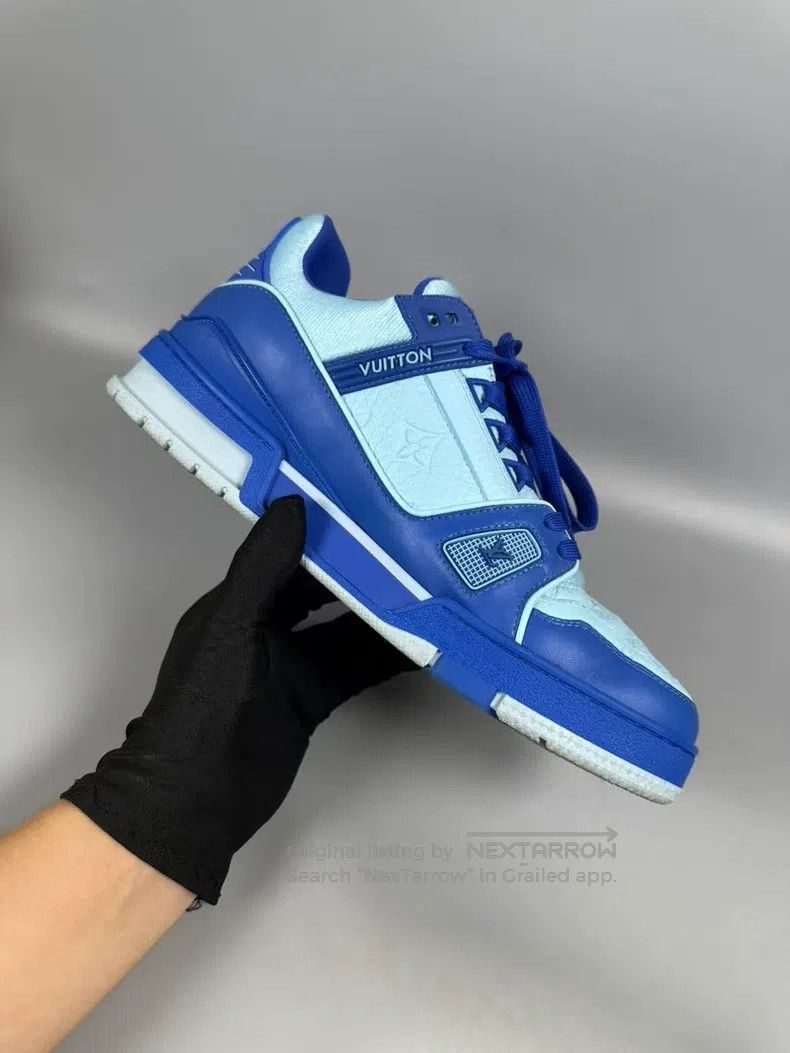 Louis Vuitton Louis Vuitton Blue Trainer Casual Shoes Size US 7 / EU 40 - 6 Thumbnail