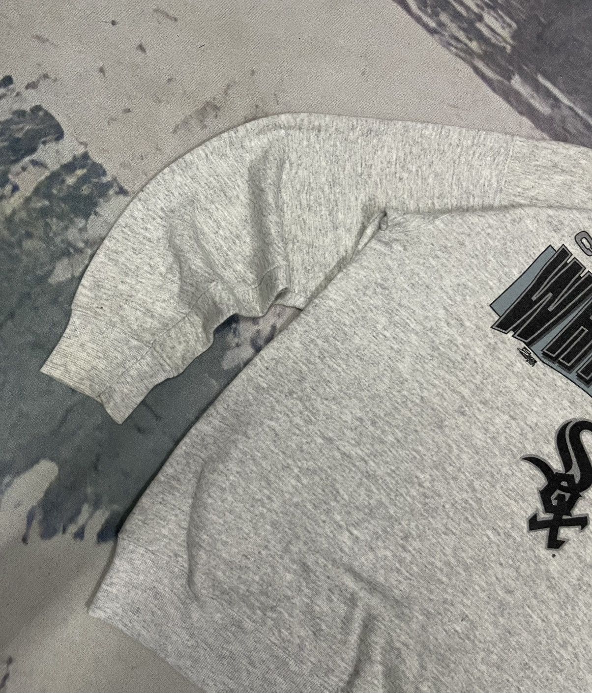MLB × Salem Sportswear 1992 CHICAGO WHITE SOX CREWNECK ON SALEM TAG SIZE L Size US L / EU 52-54 / 3 - 4 Thumbnail