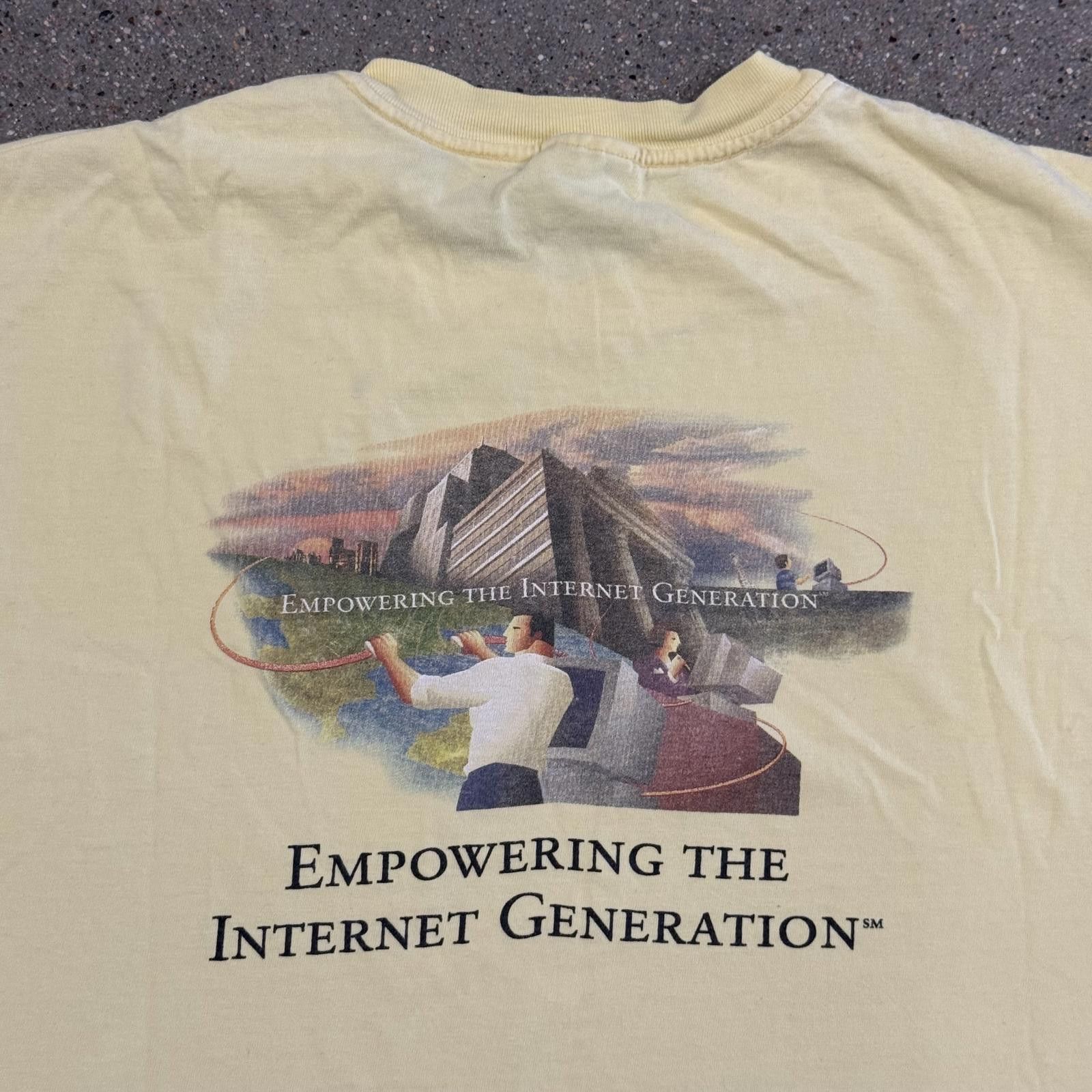 Hanes Vintage Cisco Systems T-Shirt Hanes Beefy-T 2XL Yellow GRAIL Size US XXL / EU 58 / 5 - 10 Thumbnail