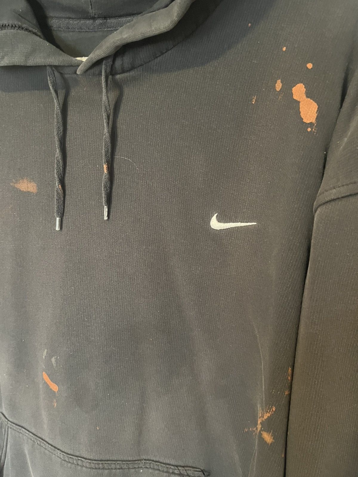 Nike Vintage Thrashed Y2K Nike Splatter skater Grunge hoodie Size US XXL / EU 58 / 5 - 4 Thumbnail