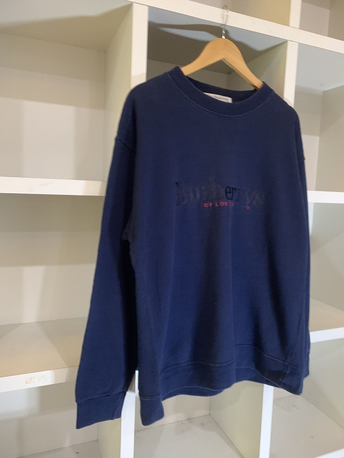 Burberry VINTAGE BURBERRYS EMBROIDERY LOGO SWEATER Size US L / EU 52-54 / 3 - 5 Thumbnail