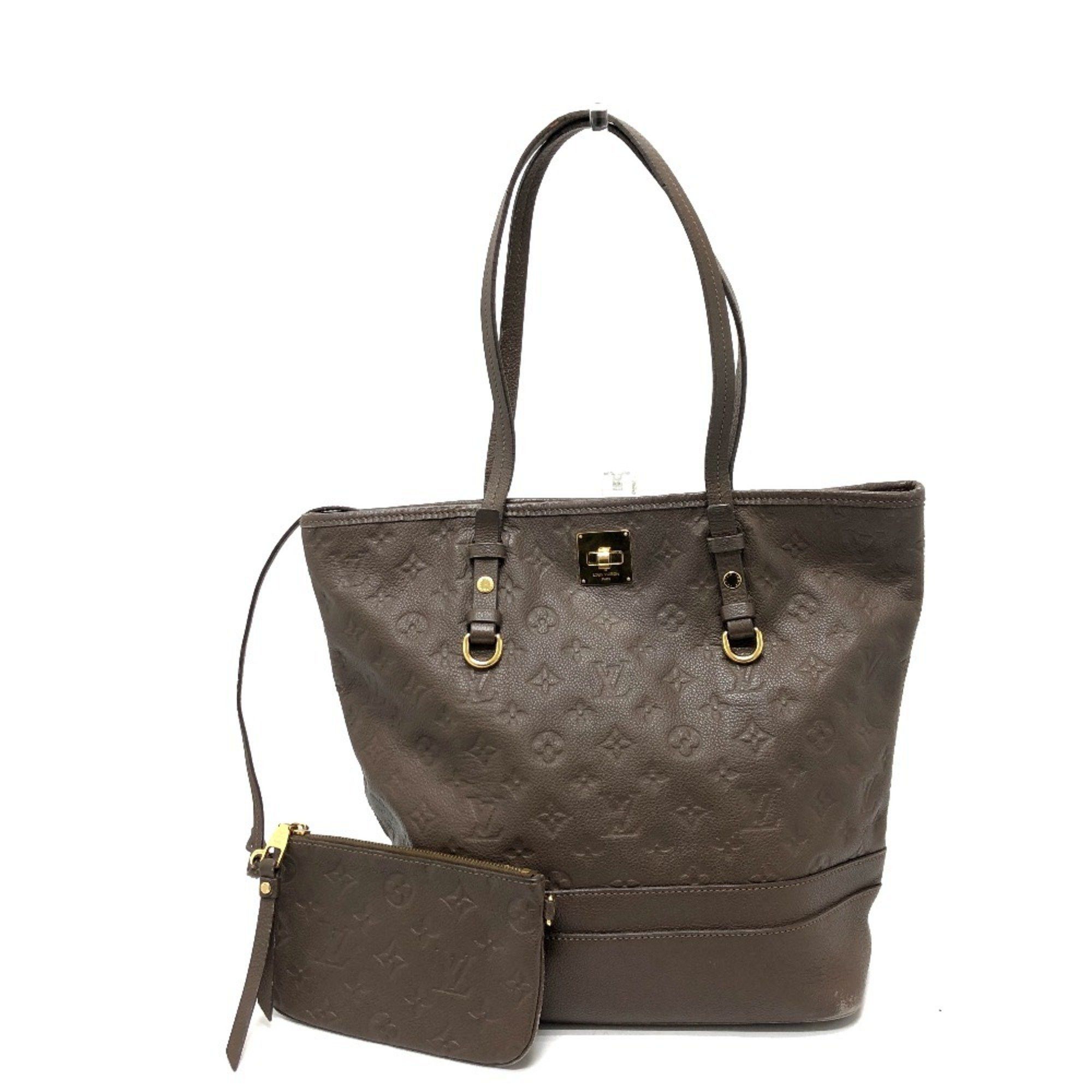 LOUIS VUITTON M40516 Monogram Empreinte Citadines PM Shoulder Bag Tote in Leather Women's Ombre Brown
