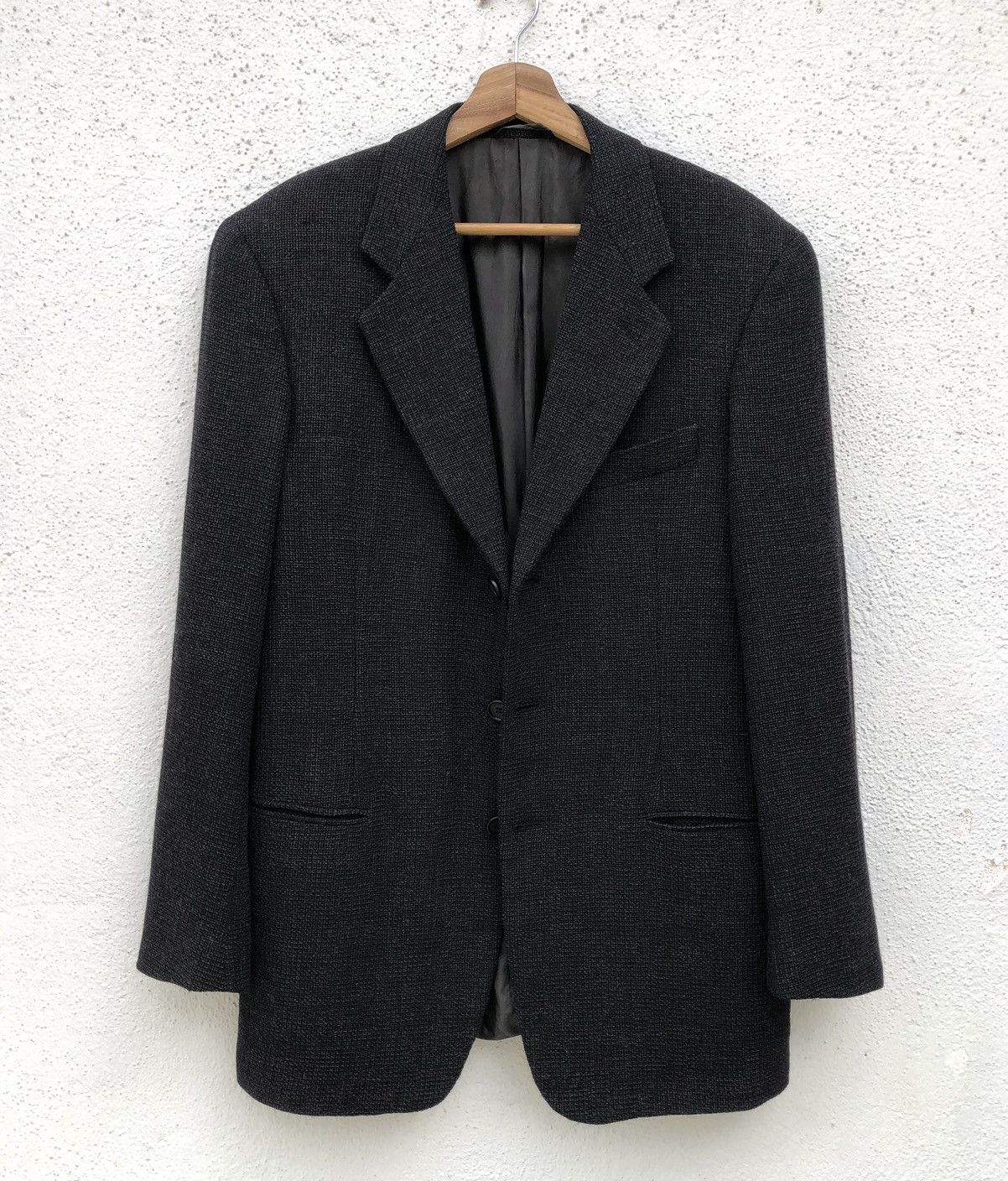 Giorgio Armani Giorgio Armani Linen Pura Lana Single-Breasted Blazer Size 48L - 2 Thumbnail