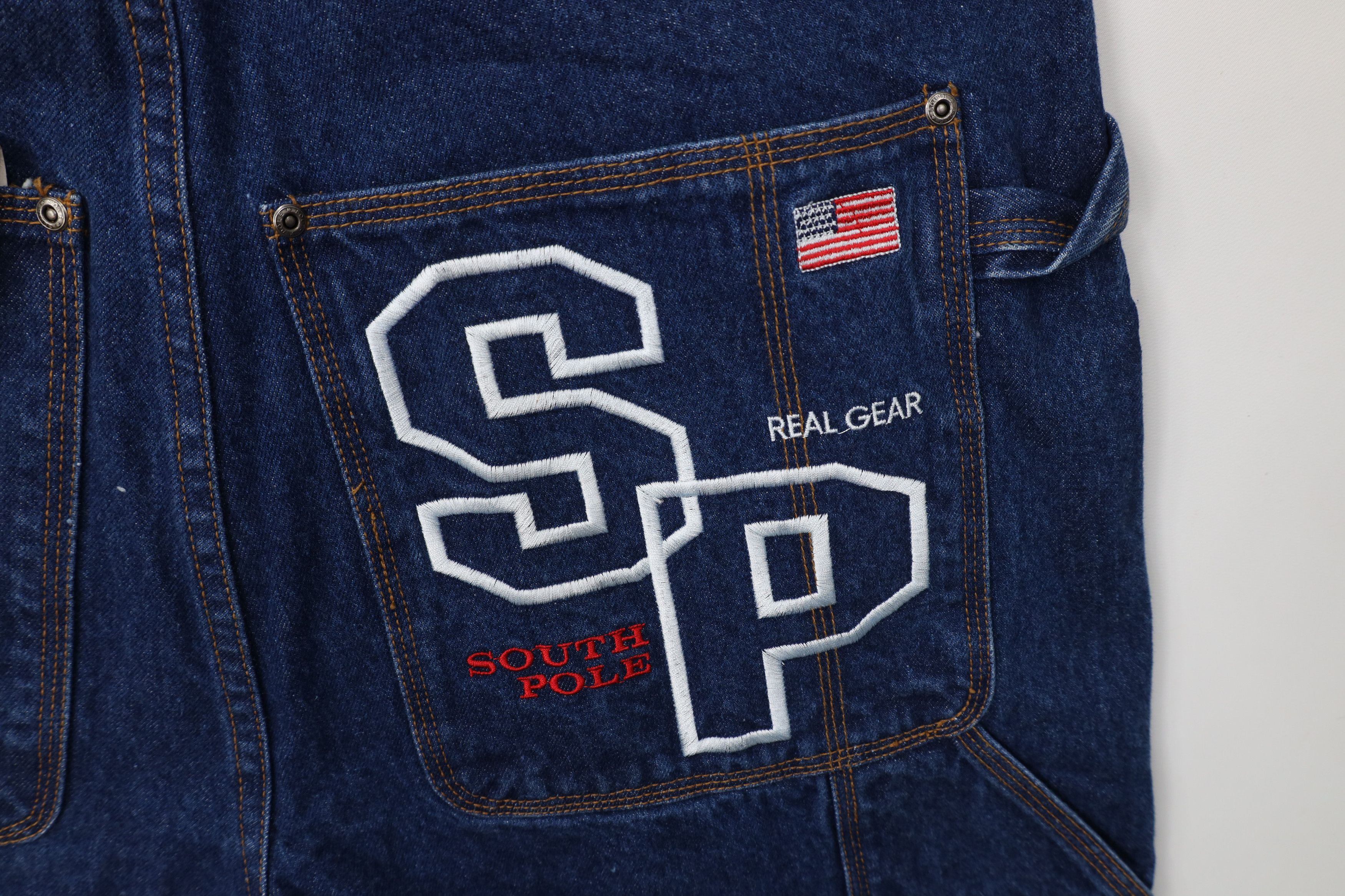 Southpole Deadstock Vintage 90s Southpole Hip Hop Wide Leg Denim Jeans Size US 36 / EU 52 - 12 Thumbnail