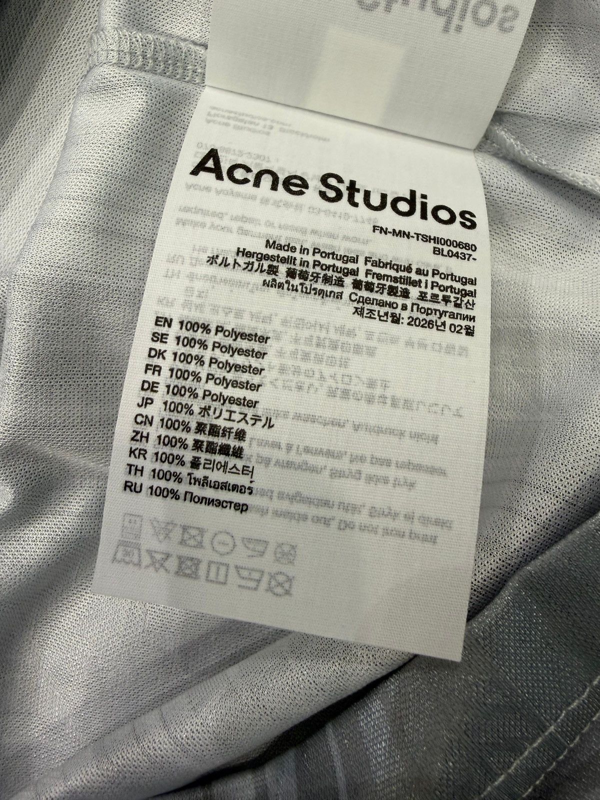 Acne Studios ACNE STUDIOS - Football Jersey Grey Size US M / EU 48-50 / 2 - 3 Thumbnail