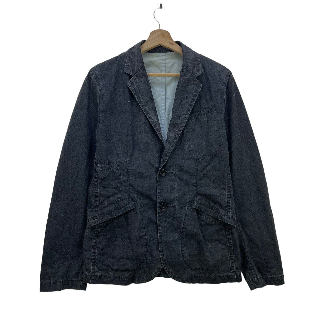 image of 45Rpm x Umii 908 291295 Homme Casual Jacket in Indigo, Men's (Size Small)