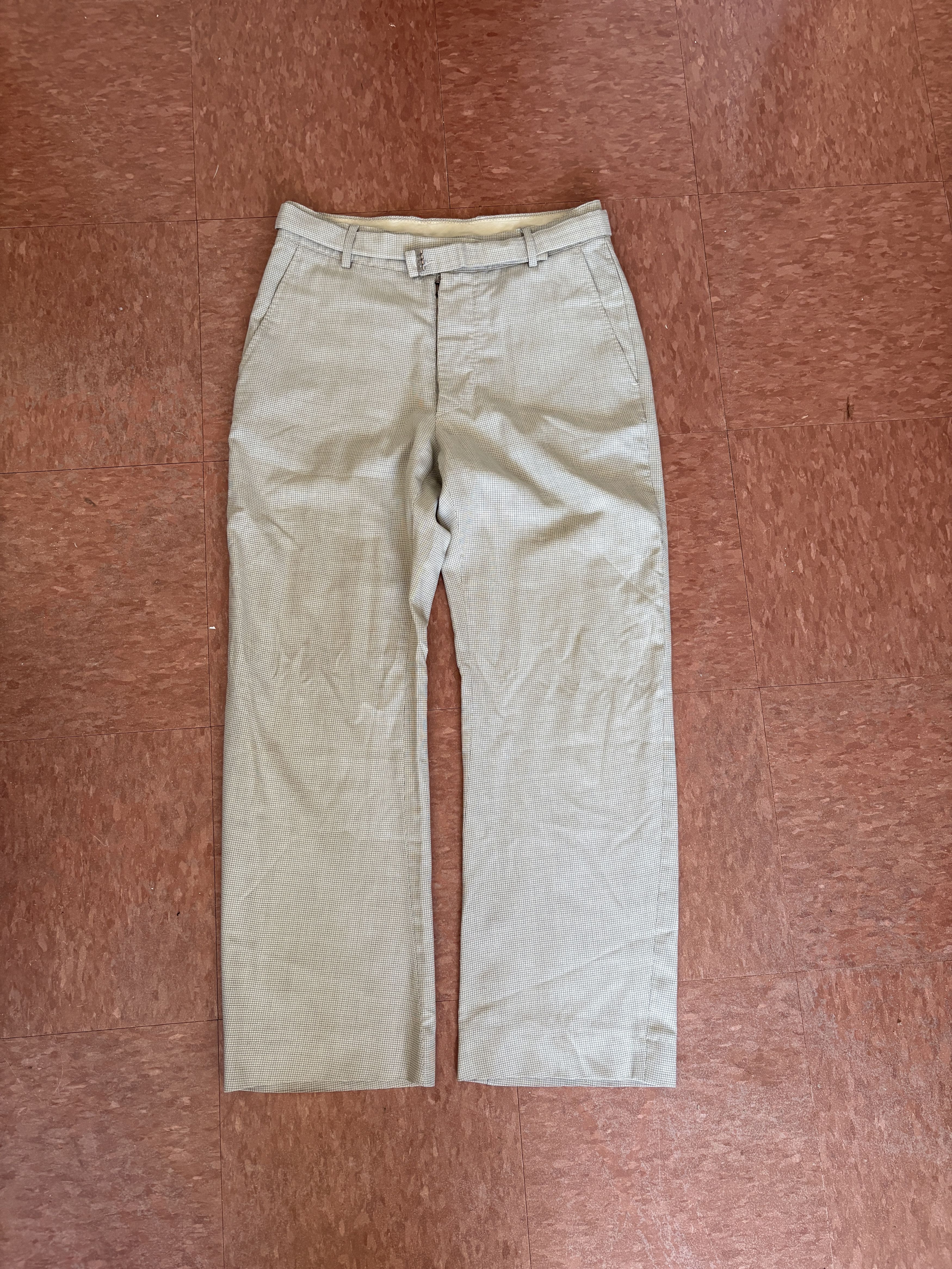 Maison Margiela Martin Margiela SS01 (Line 10) Checkered Belt Pants Size US 30 / EU 46 - 1 Thumbnail