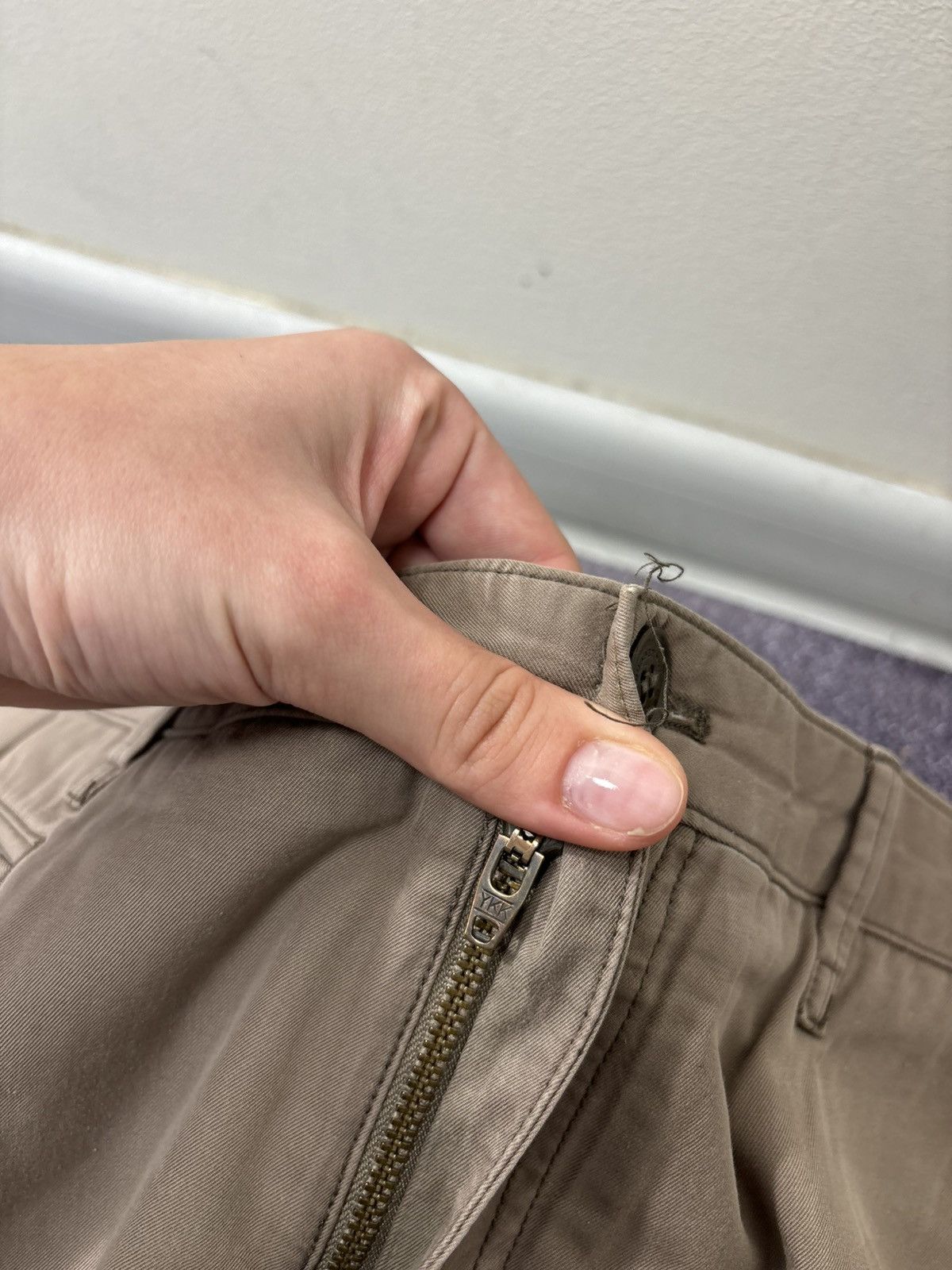Burberry Burberry Brit Women’s Beige Straight Fit Luxury Chino Pants Size 34" / US 12 / IT 48 - 11 Thumbnail