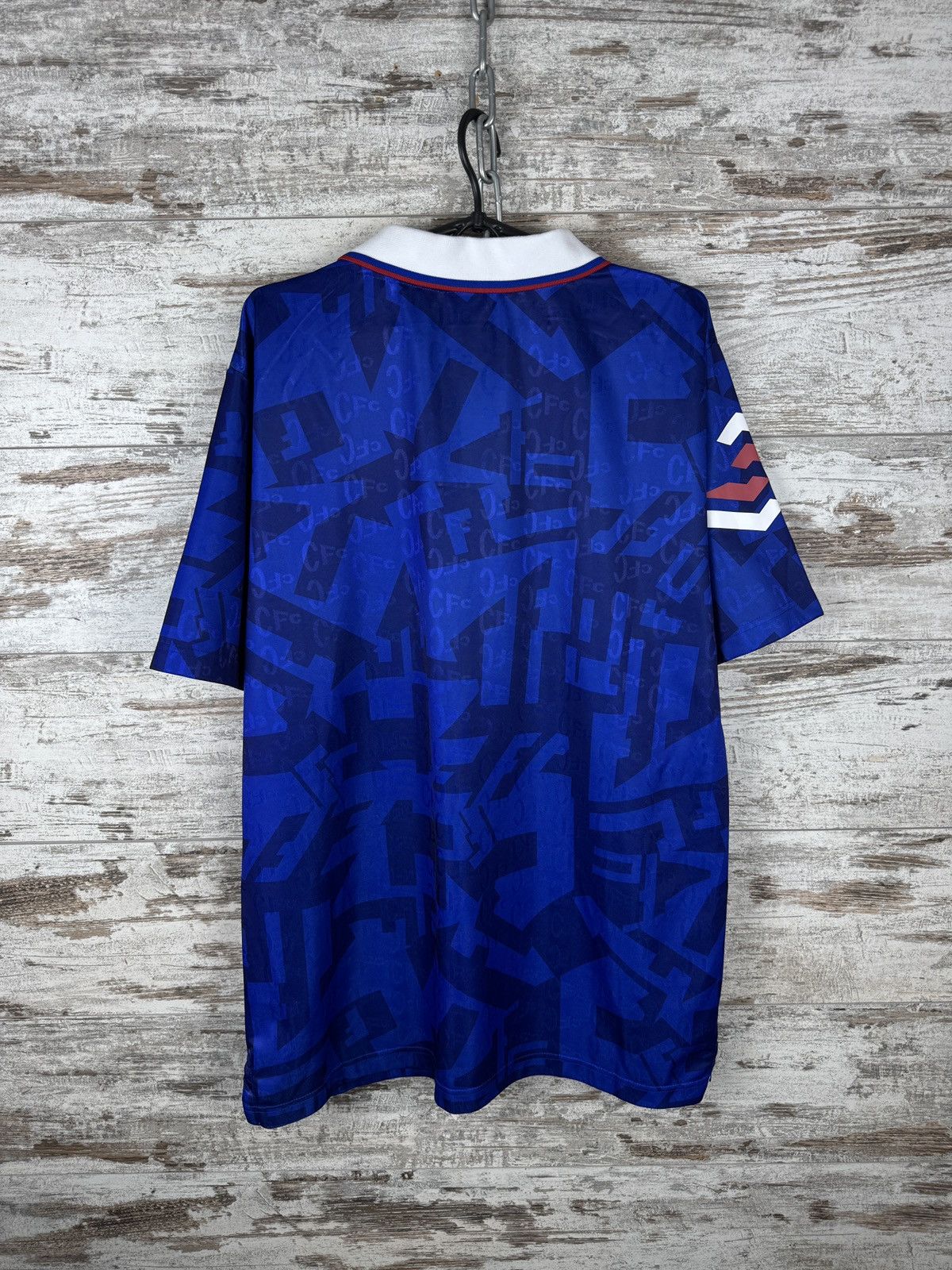Chelsea Soccer × Vintage Mens Vintage Score Draw Chelsea FC T-shirt soccer jersey Size US XL / EU 56 / 4 - 10 Thumbnail