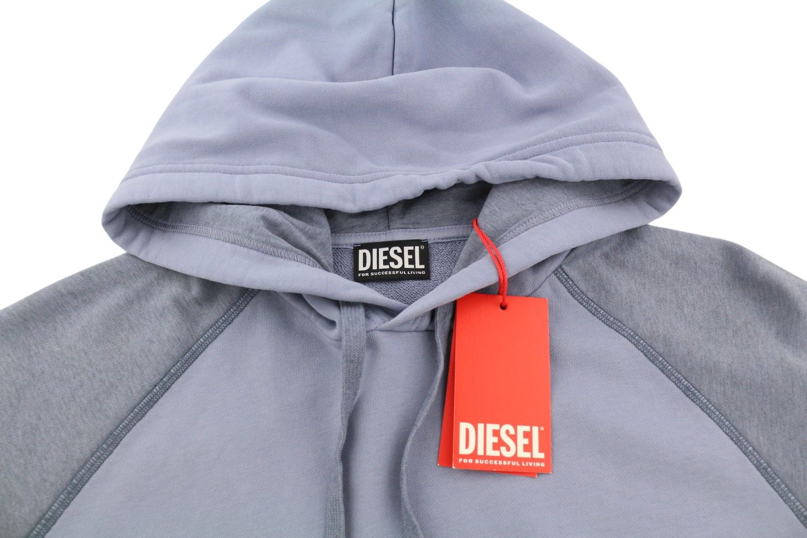 Diesel S-GIRLAN-HOOD L Blue Logo Hoodie 41039 Size US L / EU 52-54 / 3 - 4 Thumbnail