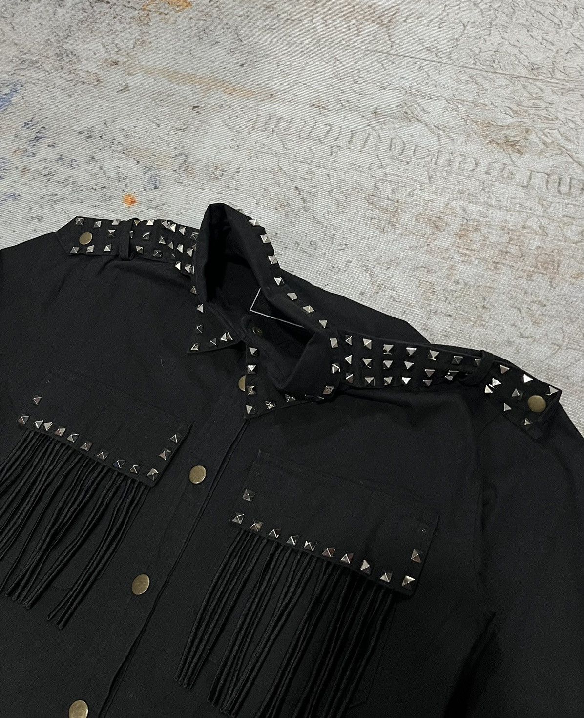 Japanese Brand MIMI Gothic Punk Fringe Snap Button Size US L / EU 52-54 / 3 - 4 Thumbnail