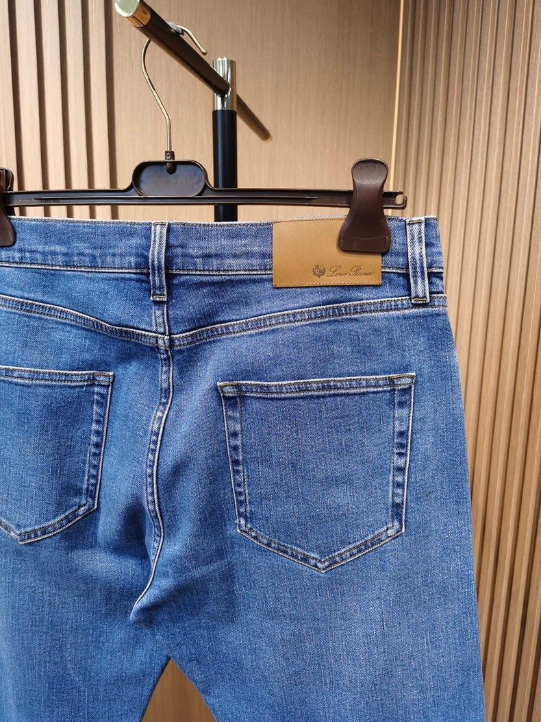 Ermenegildo Zegna Loro Piana Quarona Blue Denim Jeans-2508 Size US 34 / EU 50 - 6 Thumbnail
