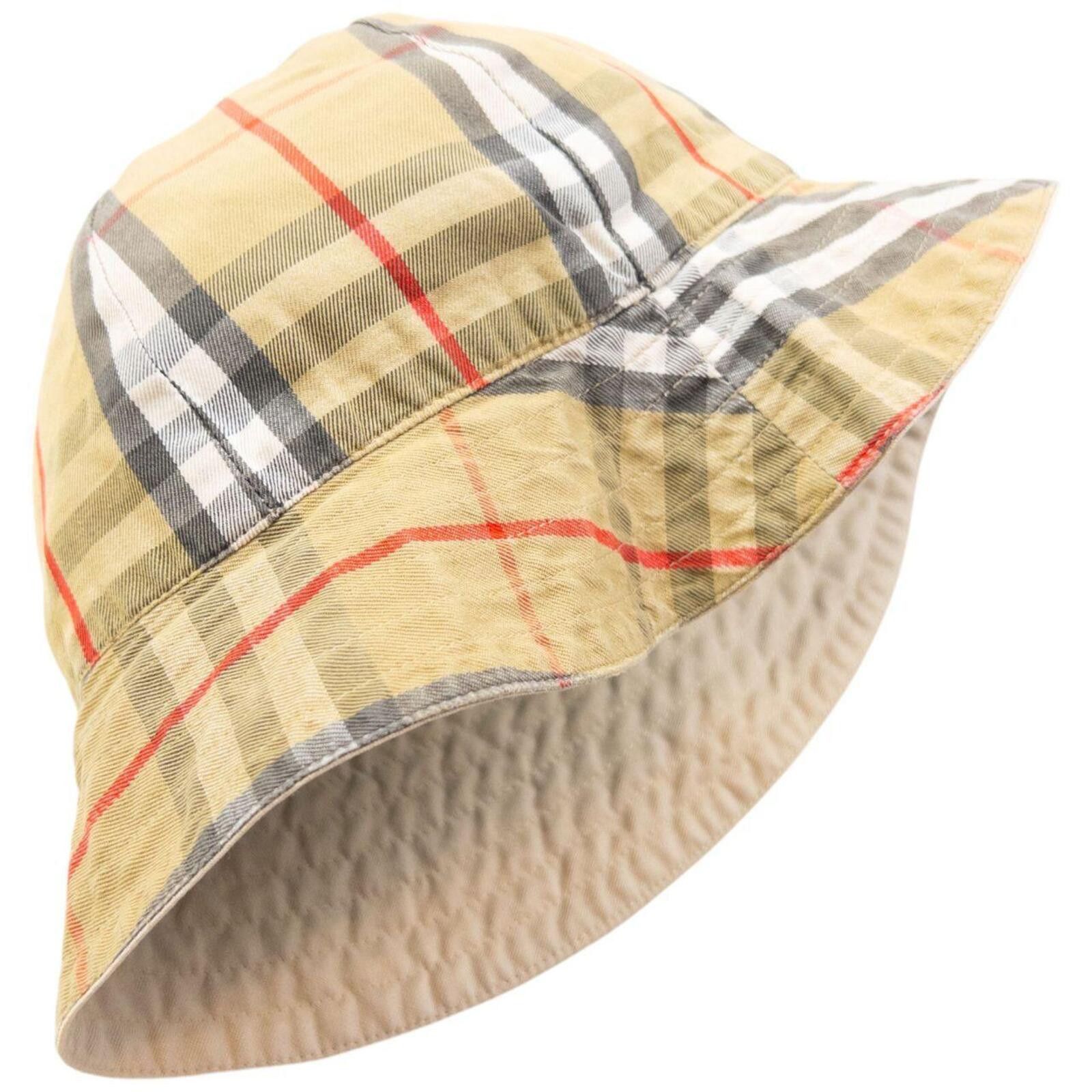 Burberry Vintage 90s Burberry Nova Check Reversible Bucket Hat Size ONE SIZE - 4 Thumbnail